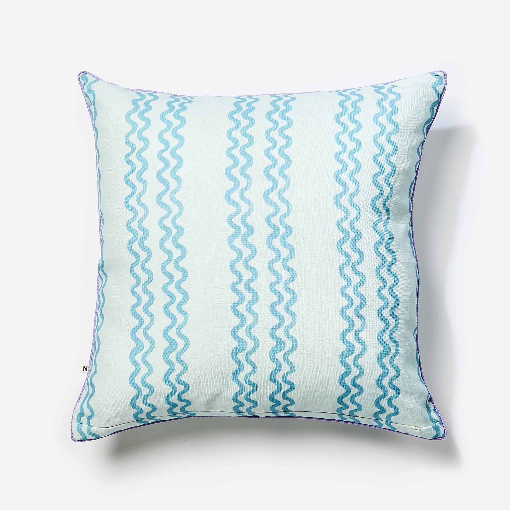 Double Waves Blue 60cm Outdoor Cushion