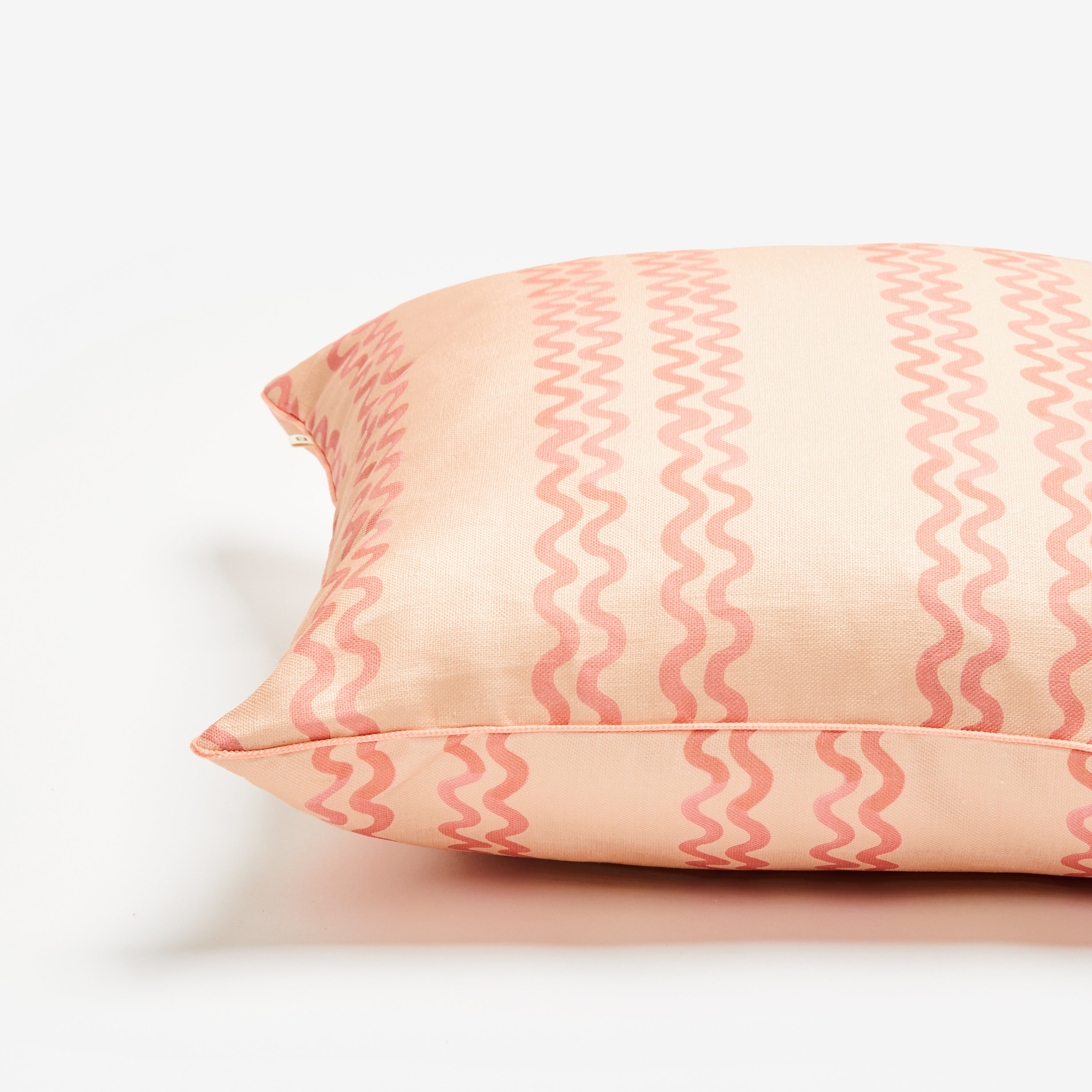 Double Waves Pink 60cm Outdoor Cushion