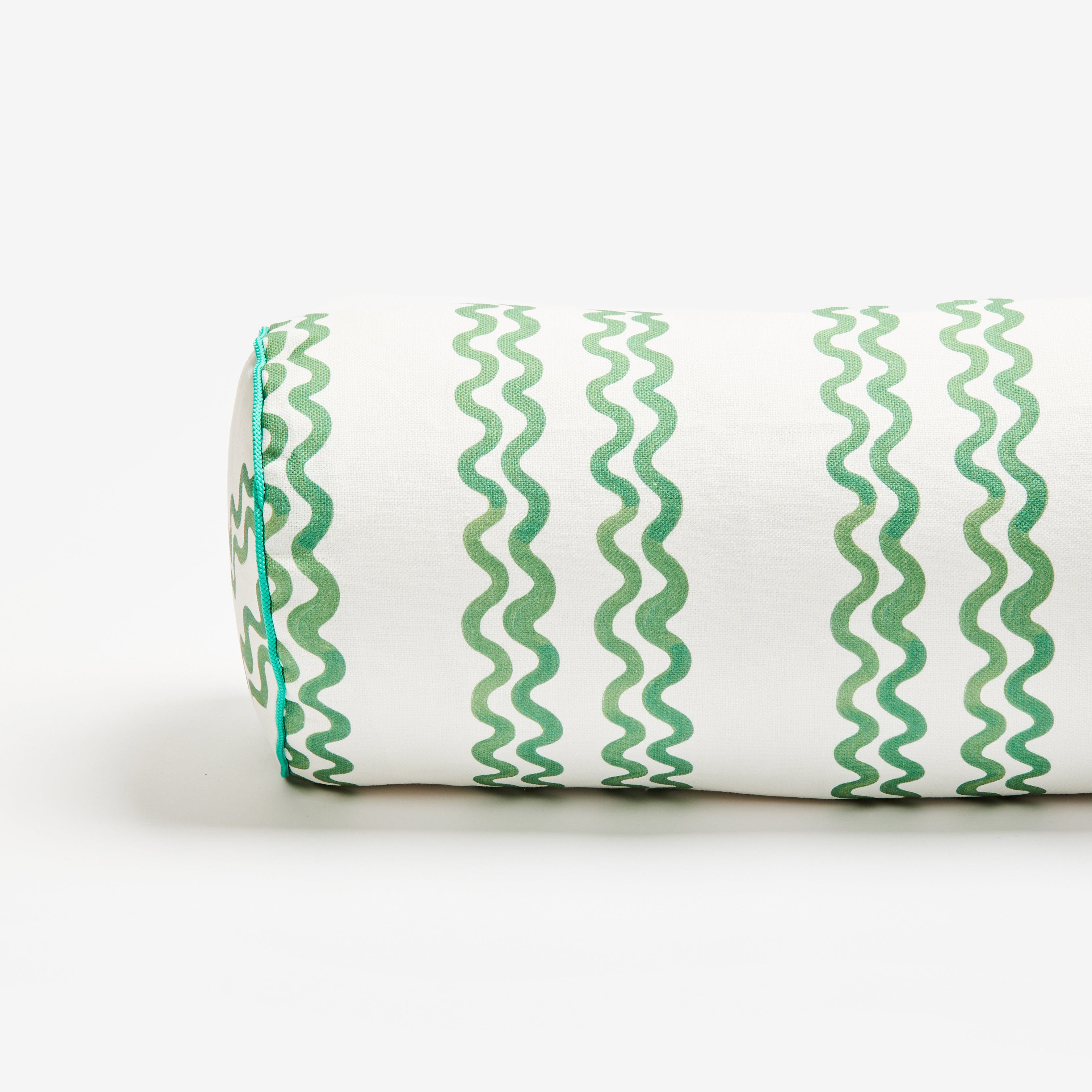 Double Waves Green 60x20cm Outdoor Bolster