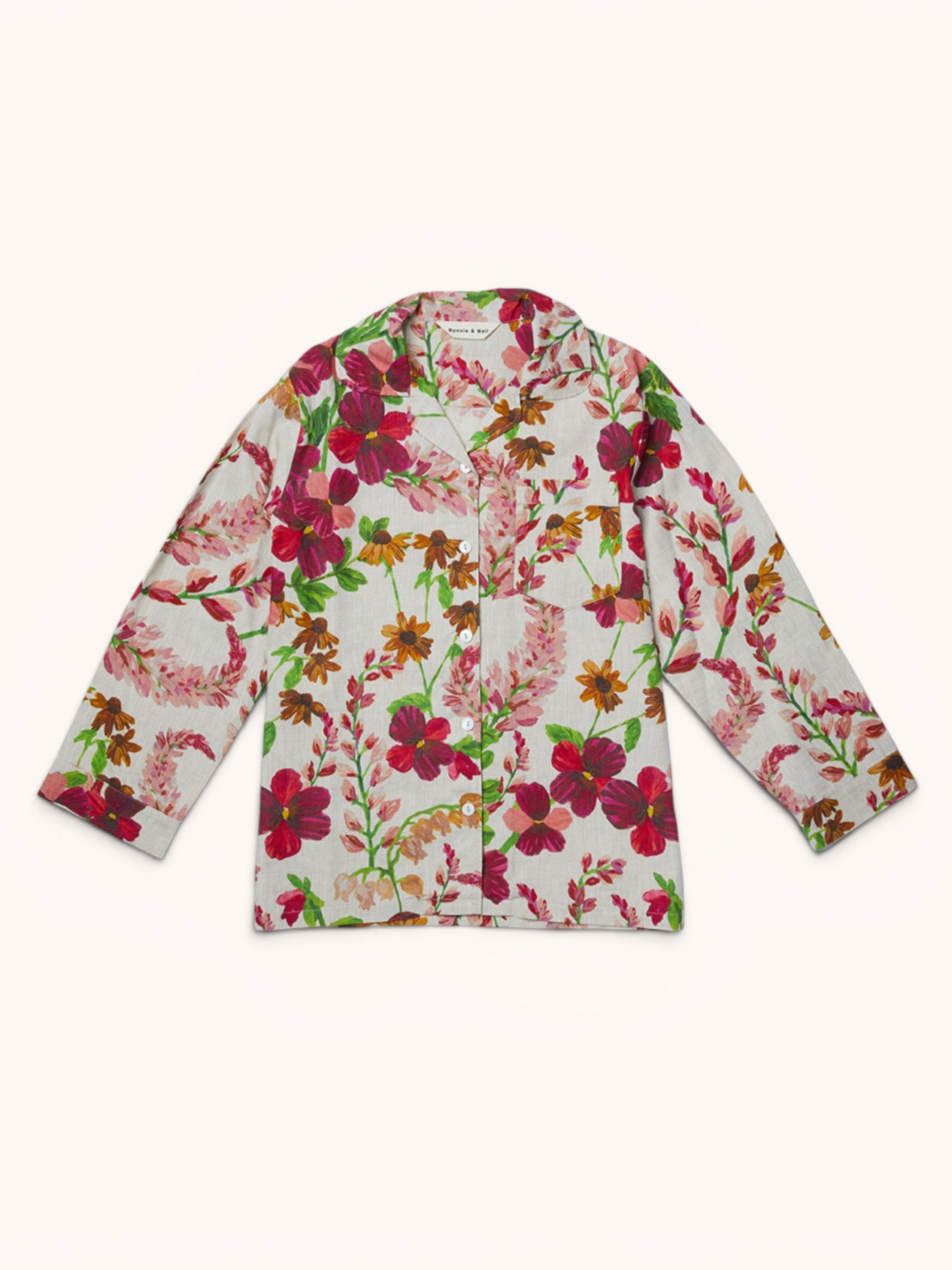 Lupin Multi Linen Pyjama Set