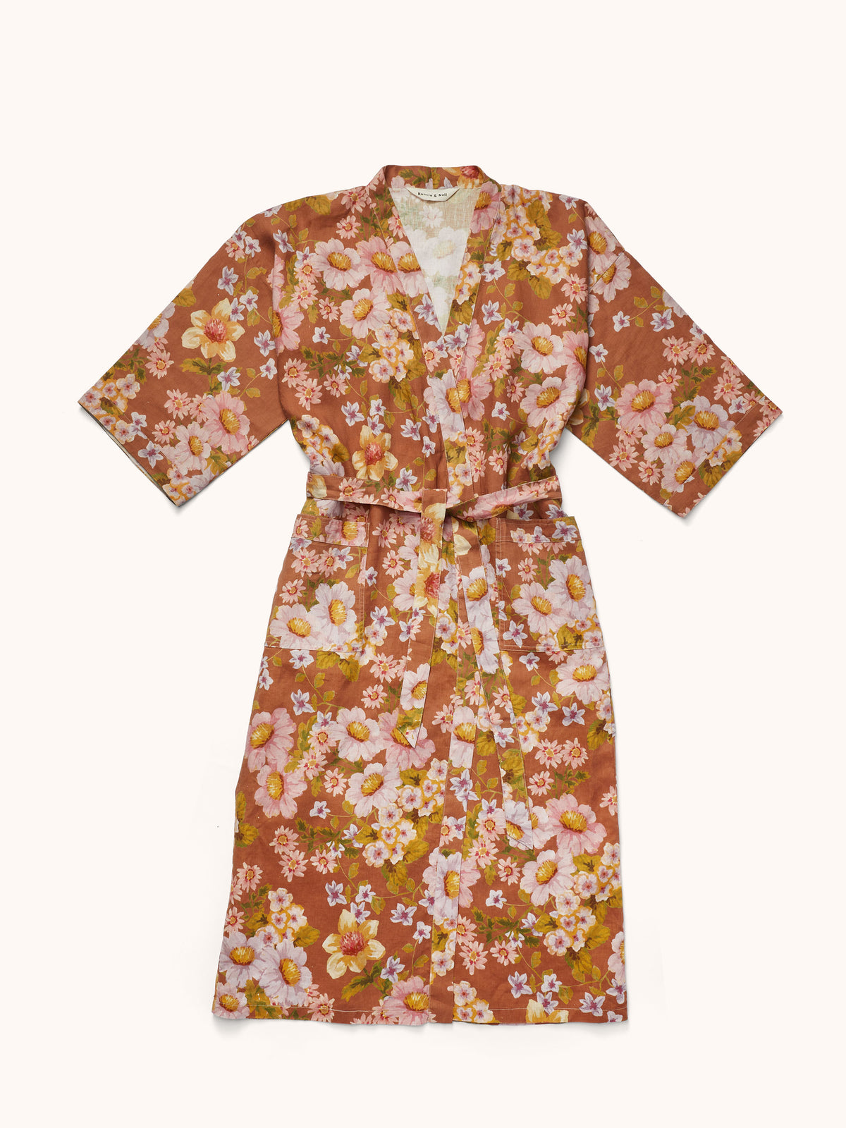 Buttercup Rust Linen Robe