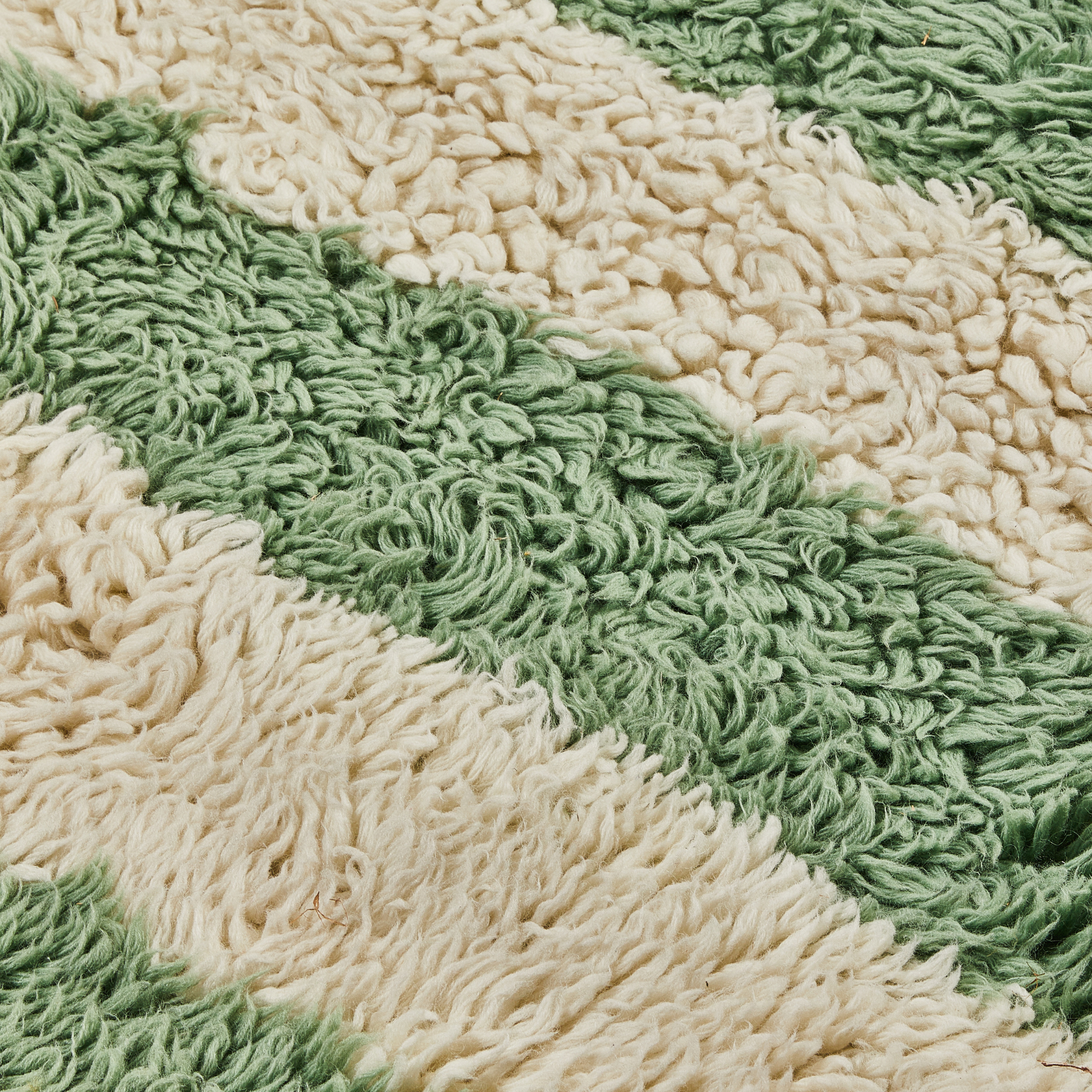 Stripe Mint Wool Rug