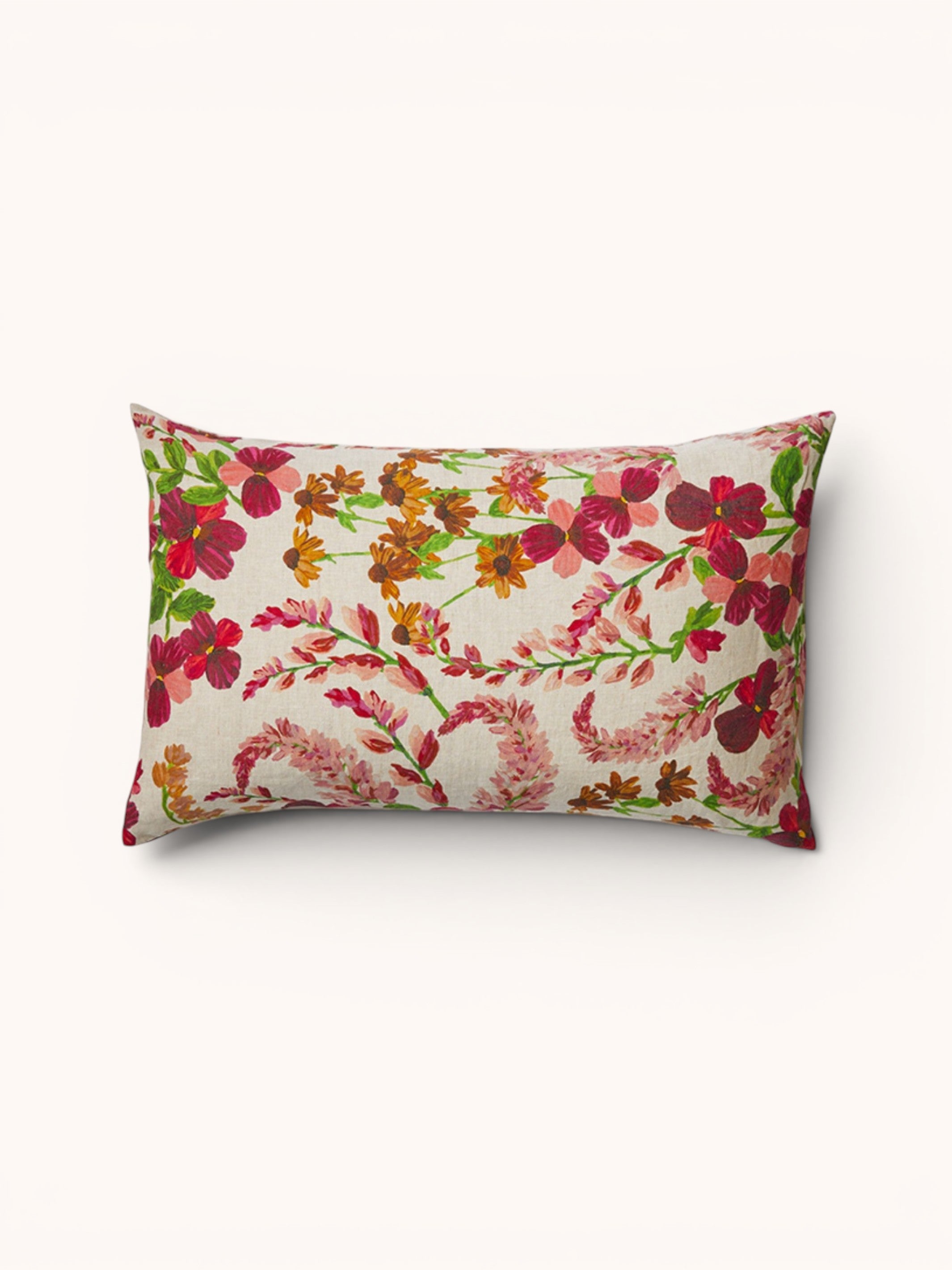 Lupin Multi Linen Standard Pillowcases