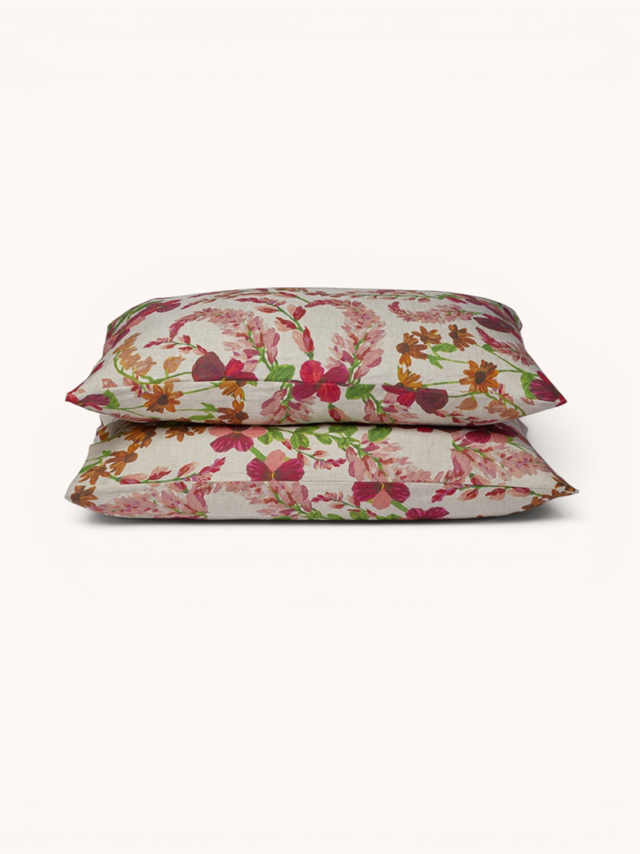 Lupin Multi Linen Standard Pillowcases