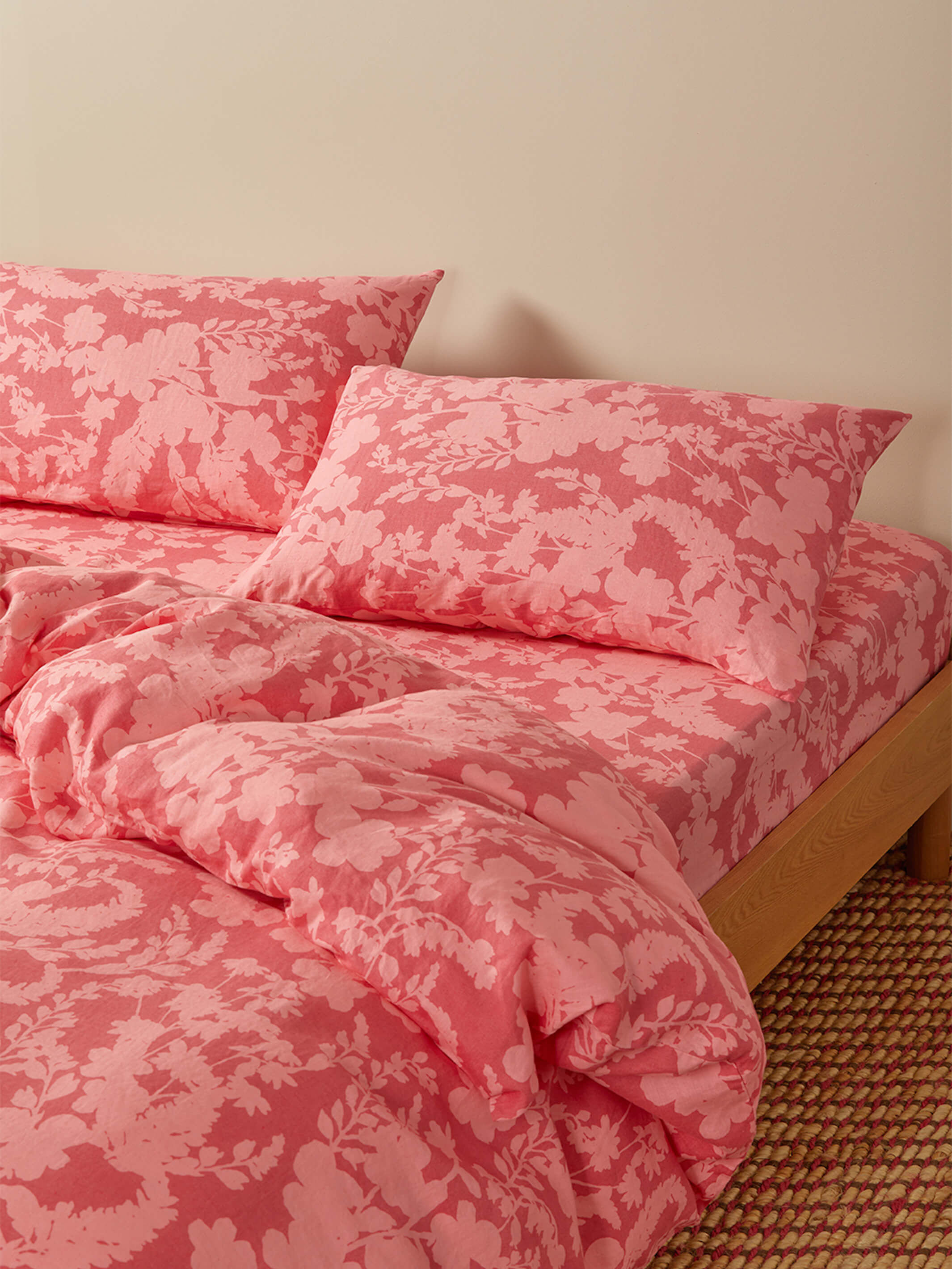 Petal Pink Linen Standard Pillowcases