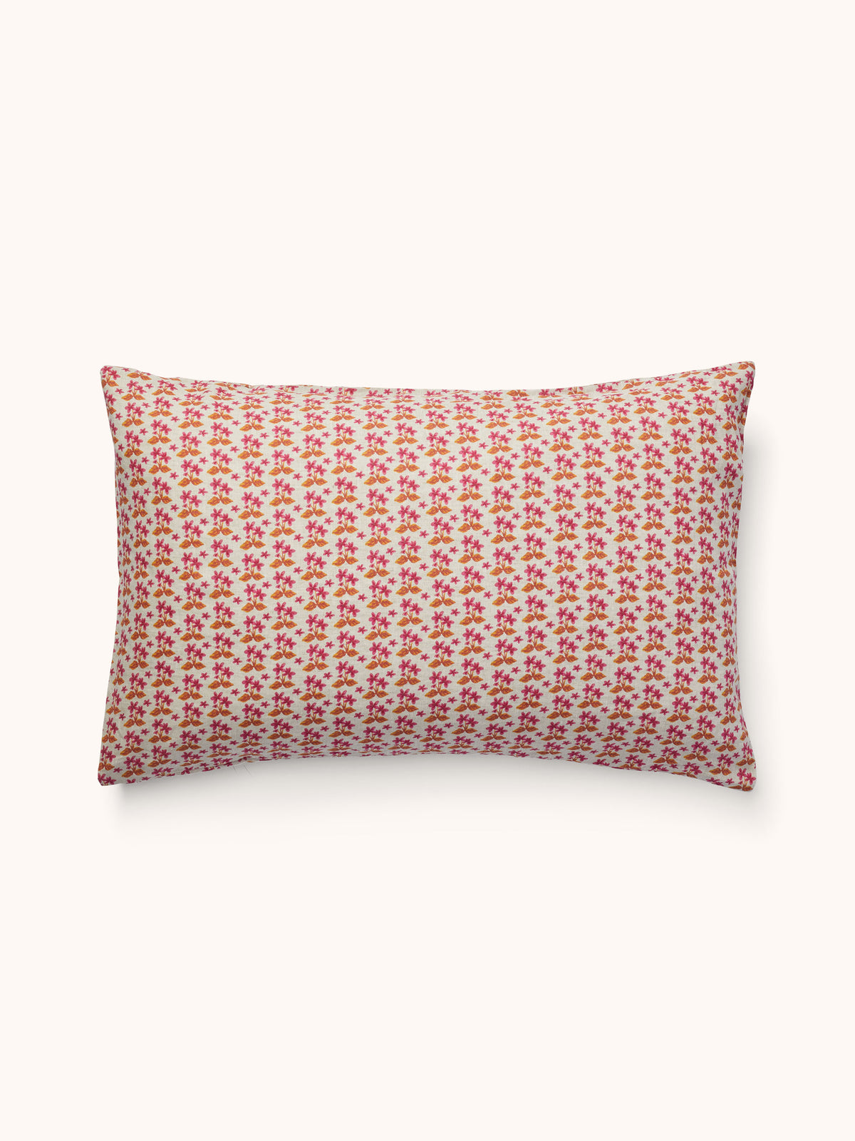 Petit Madeline Pink Linen Standard Pillowcases