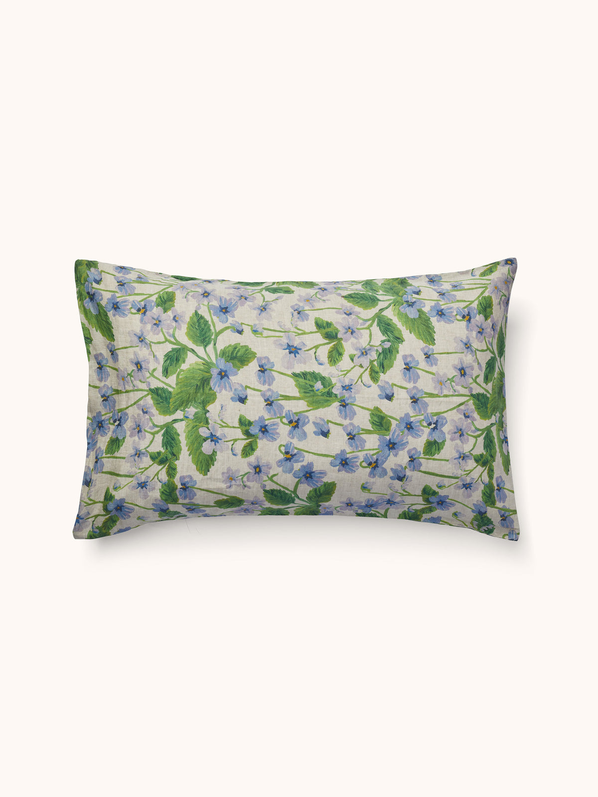 Lilas Blue Linen Standard Pillowcases