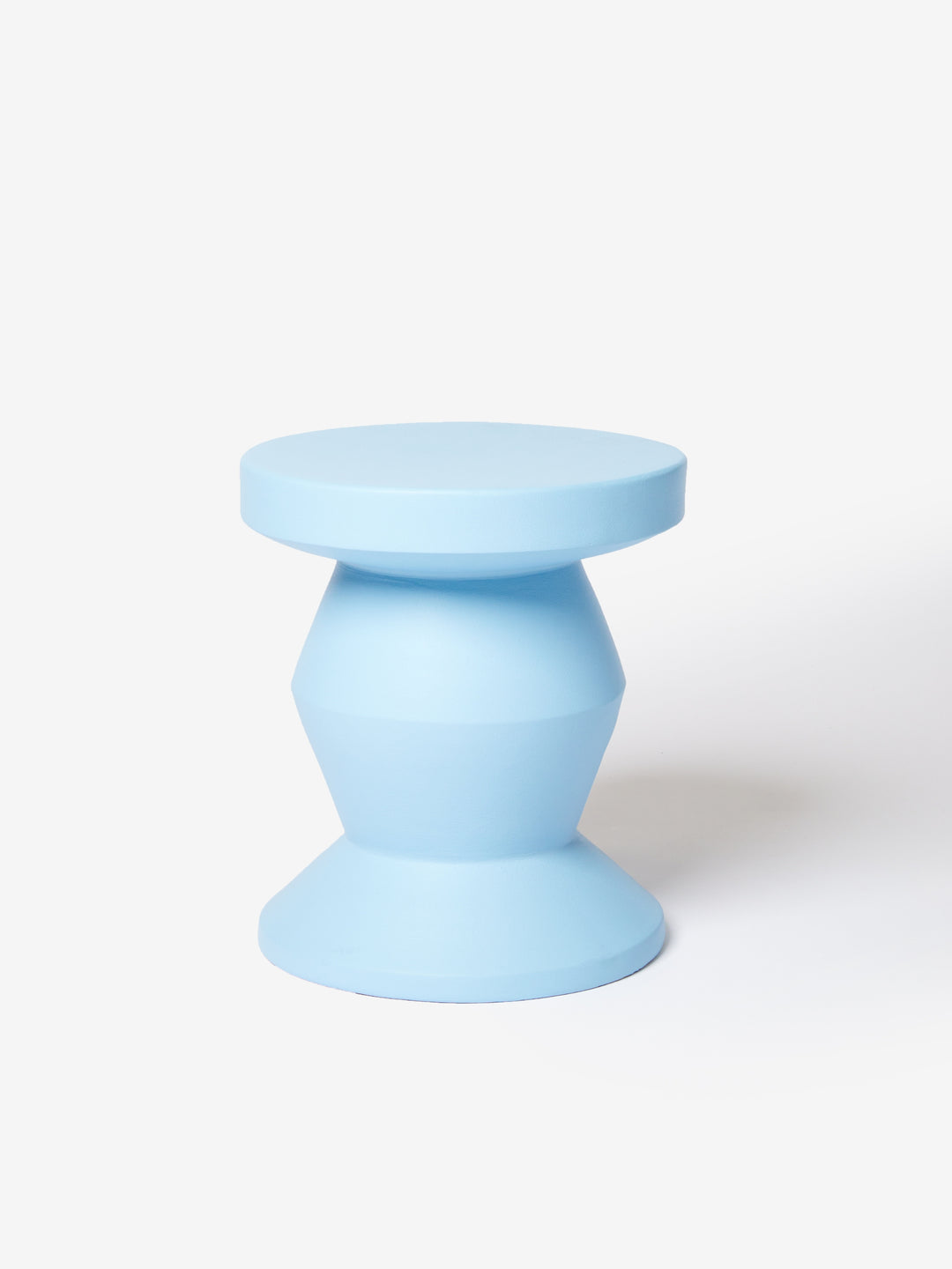 Pedestal Side Table Soft Blue