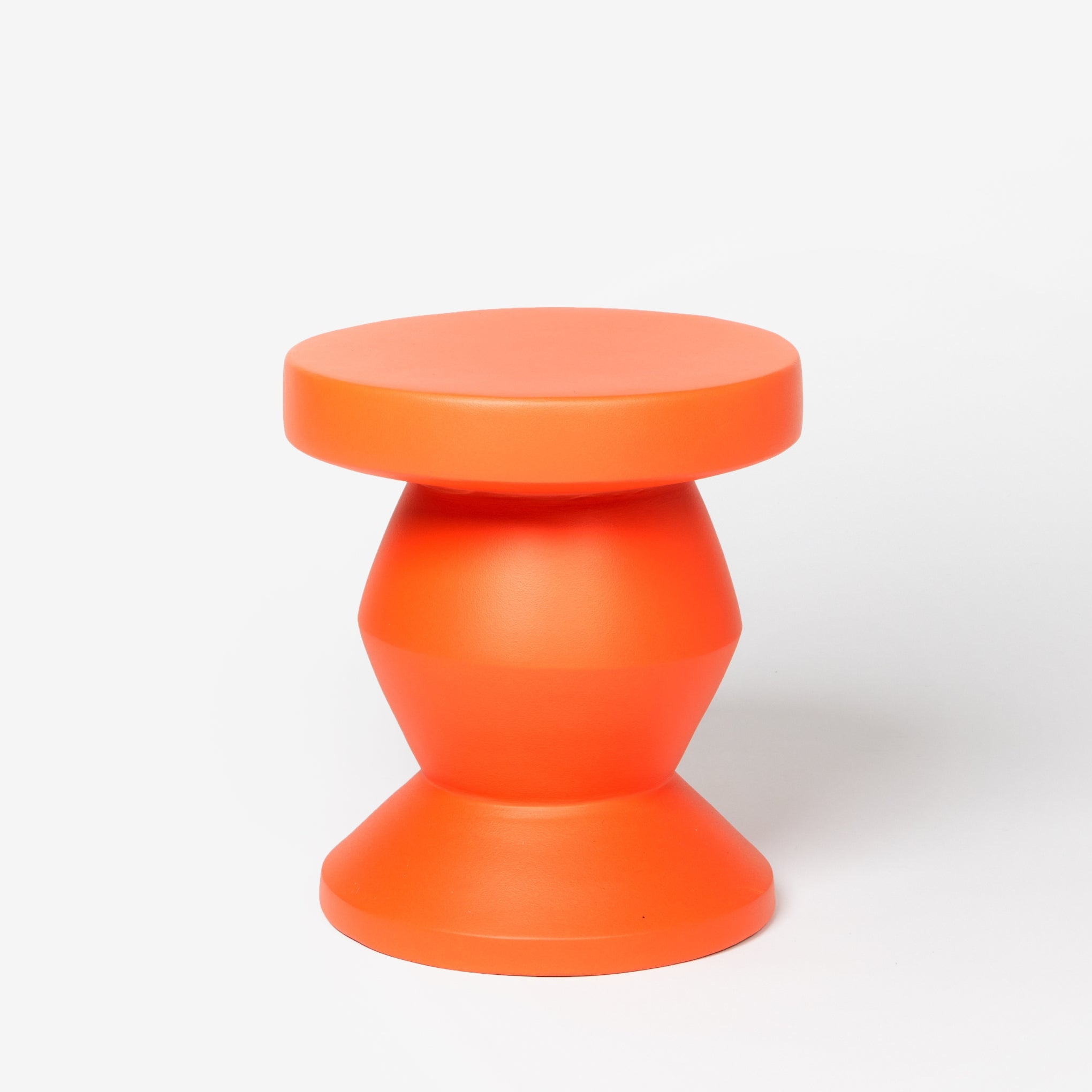 Side Table Pedestal Tangerine