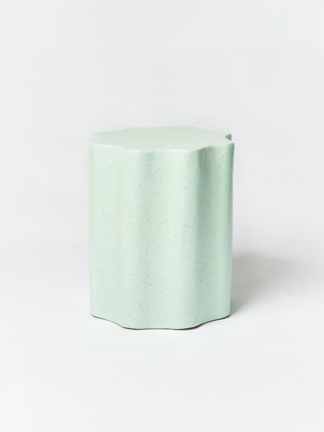 Wave Side Table Speckle Mint