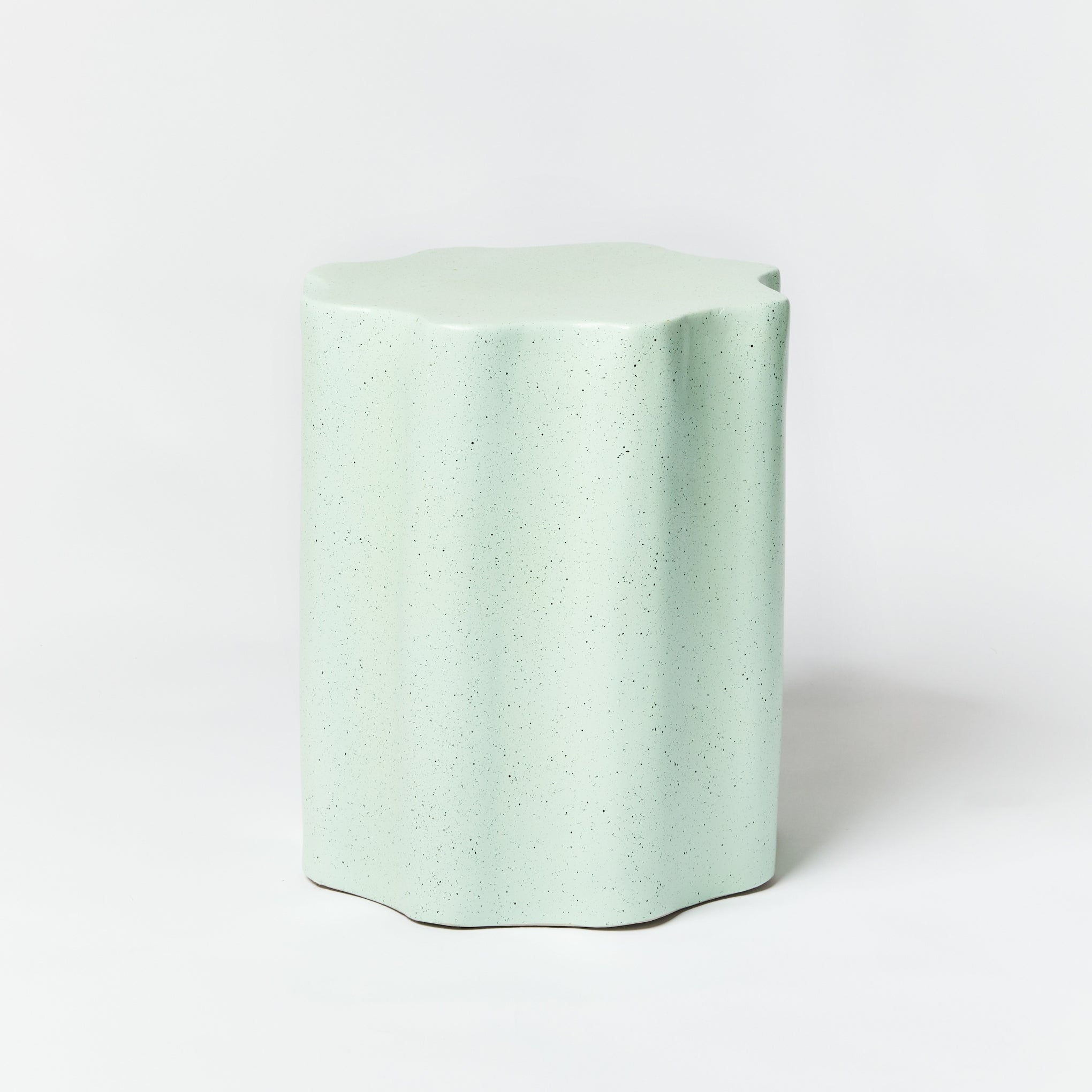 Wave Side Table Speckle Mint