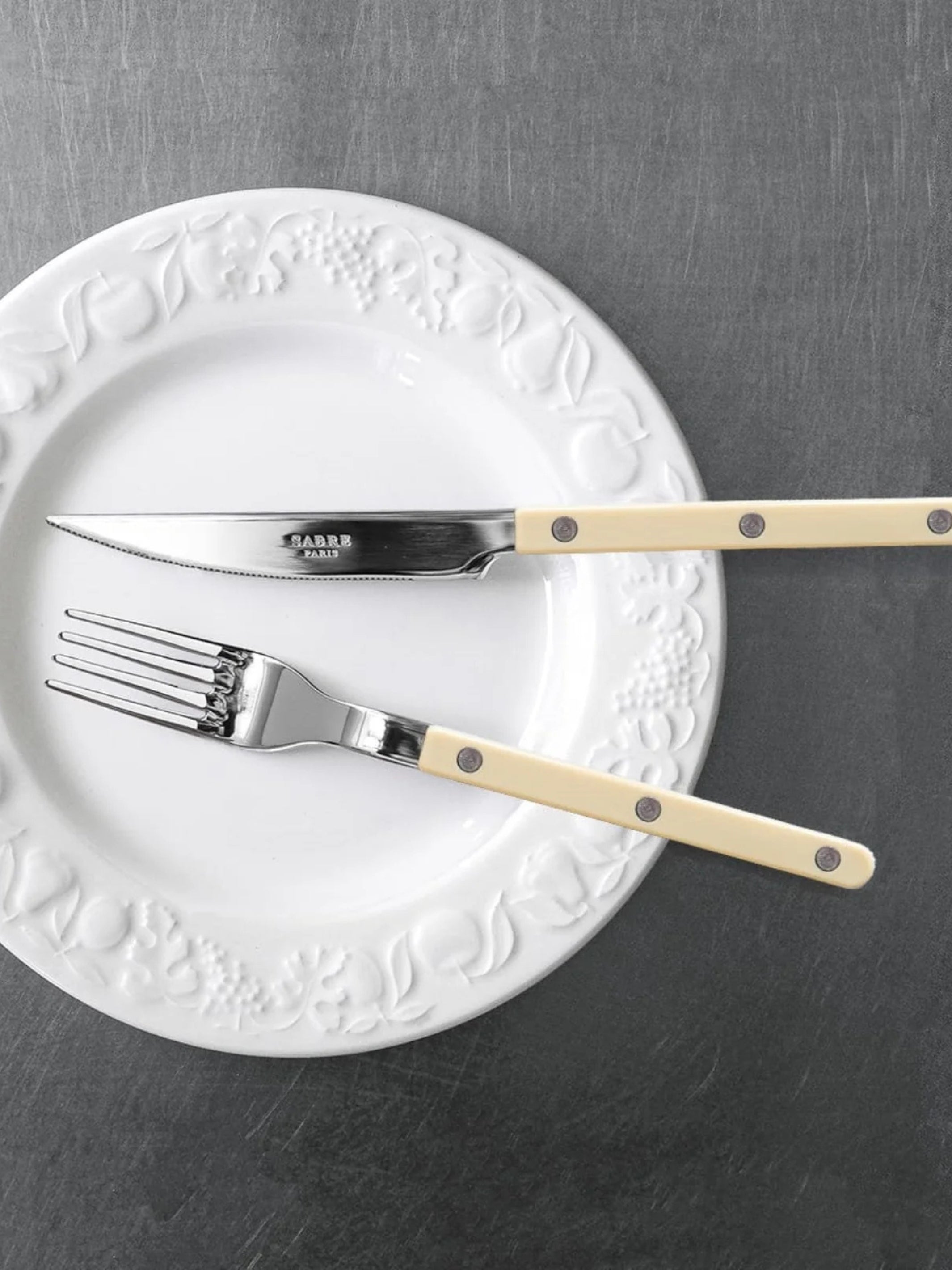 Sabre Paris Bistrot Cutlery Set: Ivory