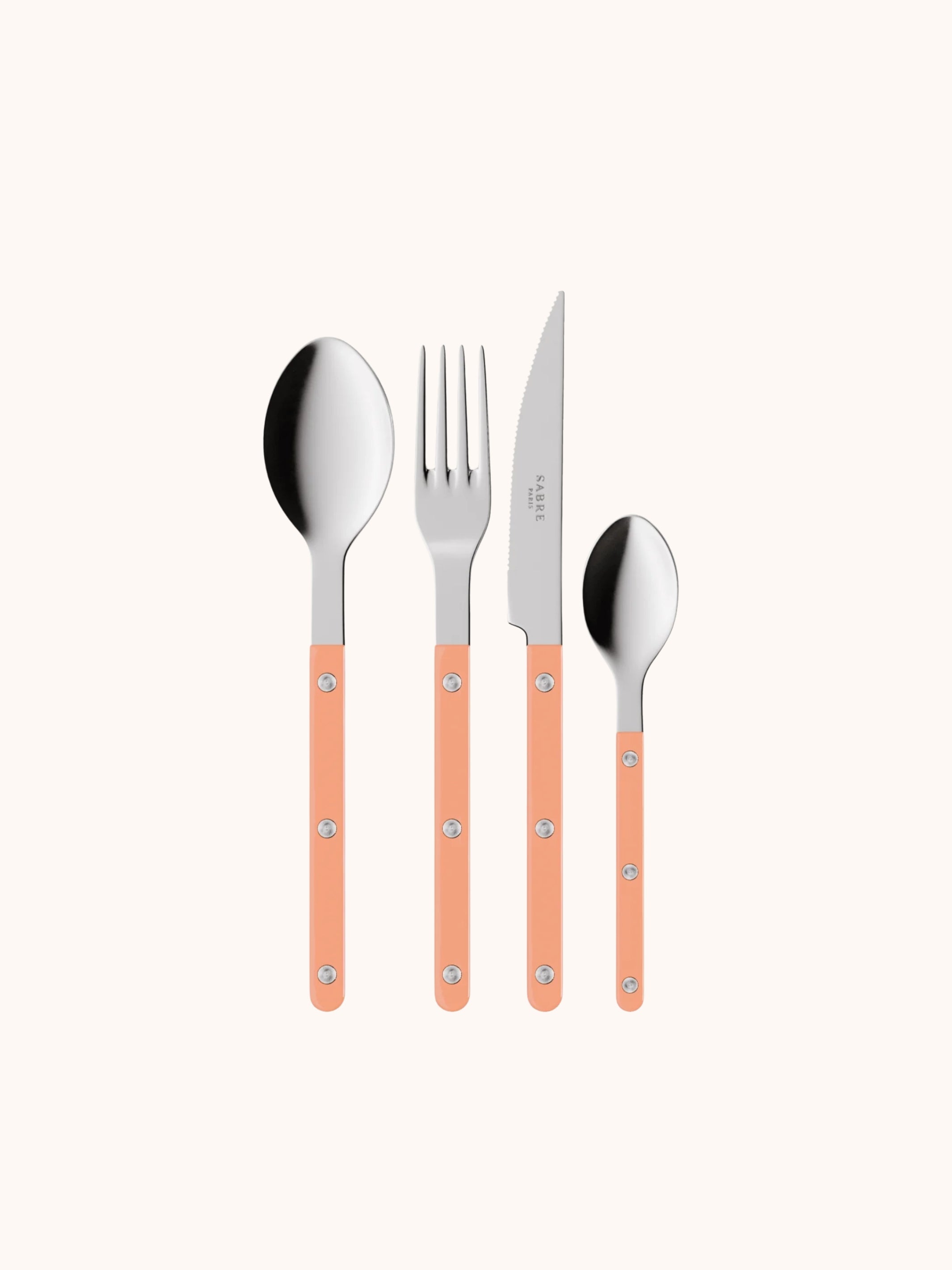 Sabre Paris Bistrot Cutlery Set: Nude Pink