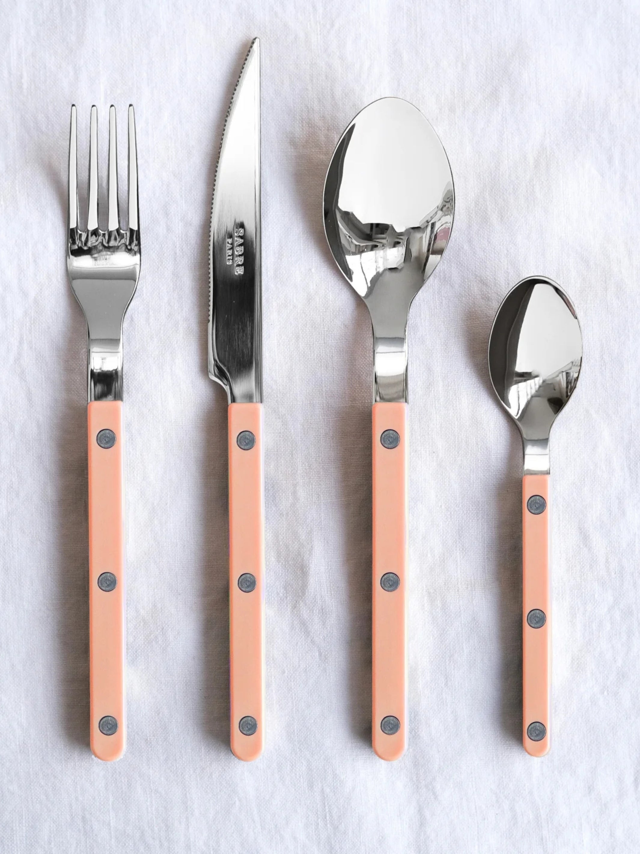 Sabre Paris Bistrot Cutlery Set: Nude Pink