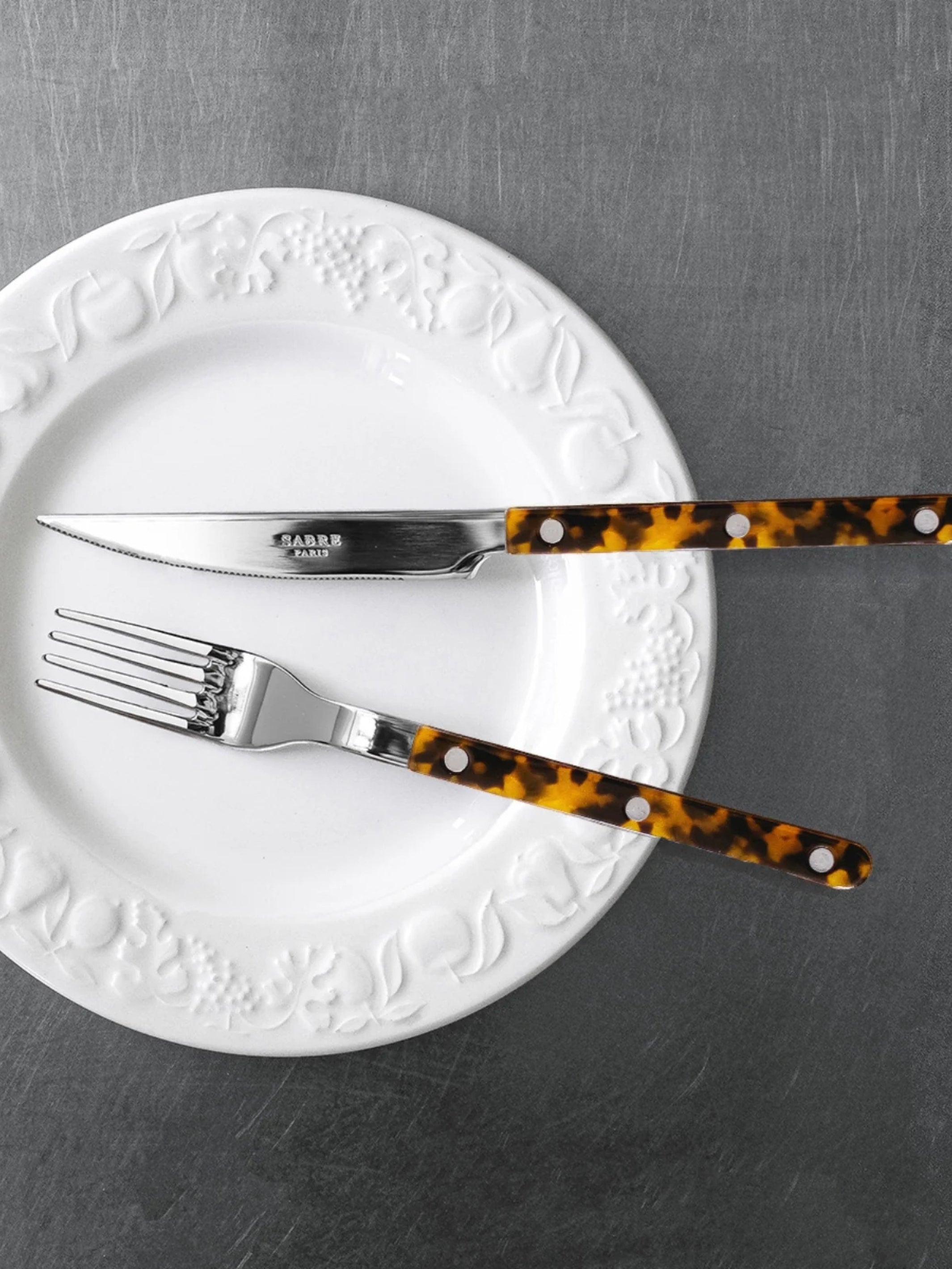 Sabre Paris Bistrot Cutlery Set: Tortoise