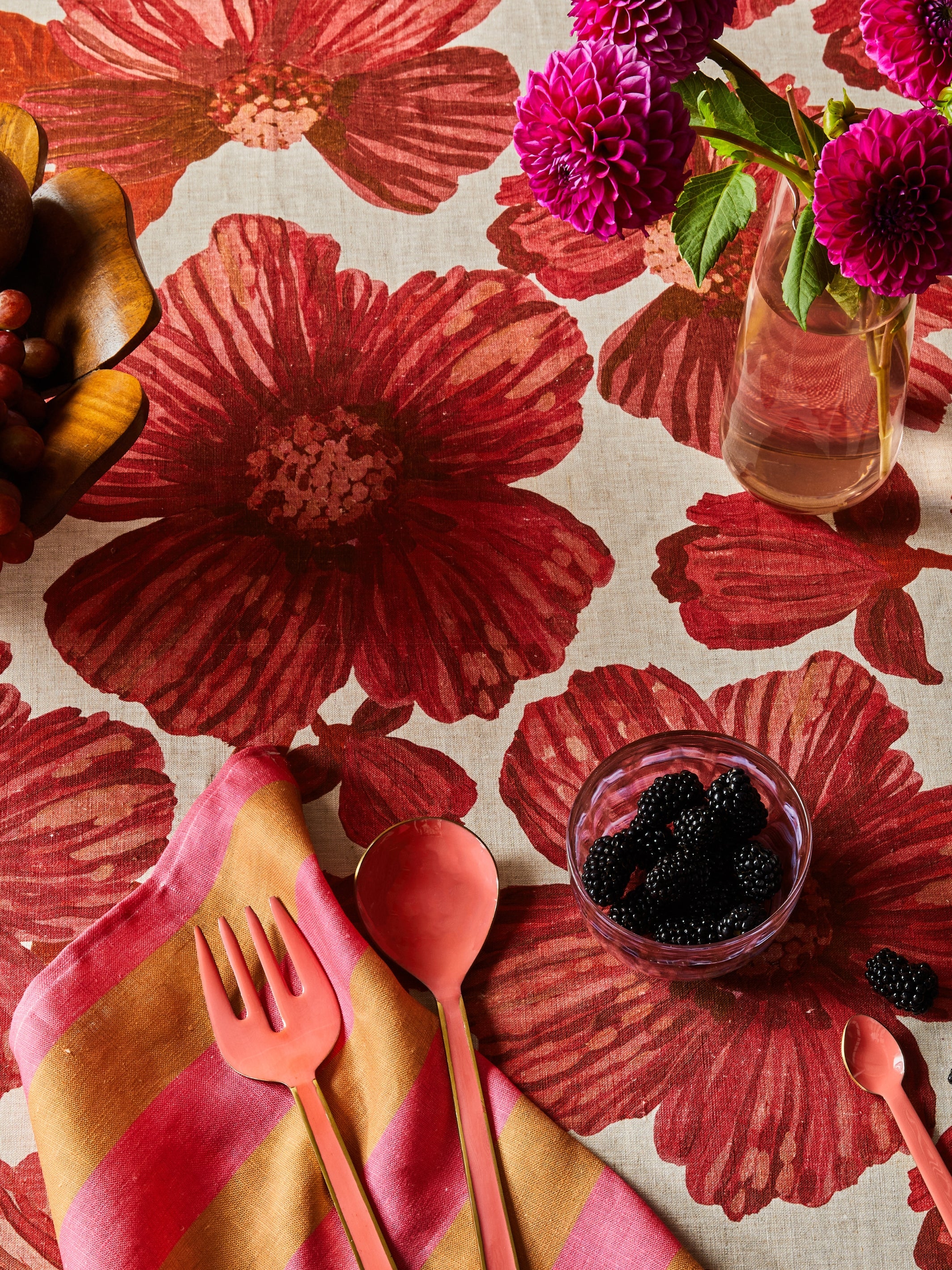 Leon Cerise Tablecloth - Almost Perfect