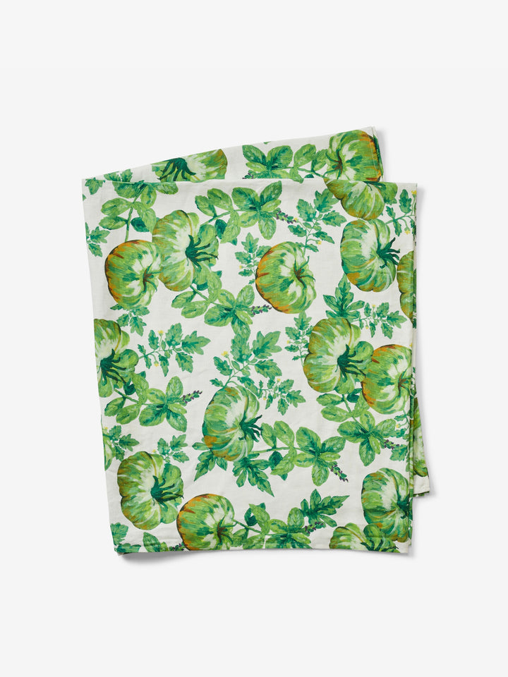 Heirloom Green Linen Tablecloth