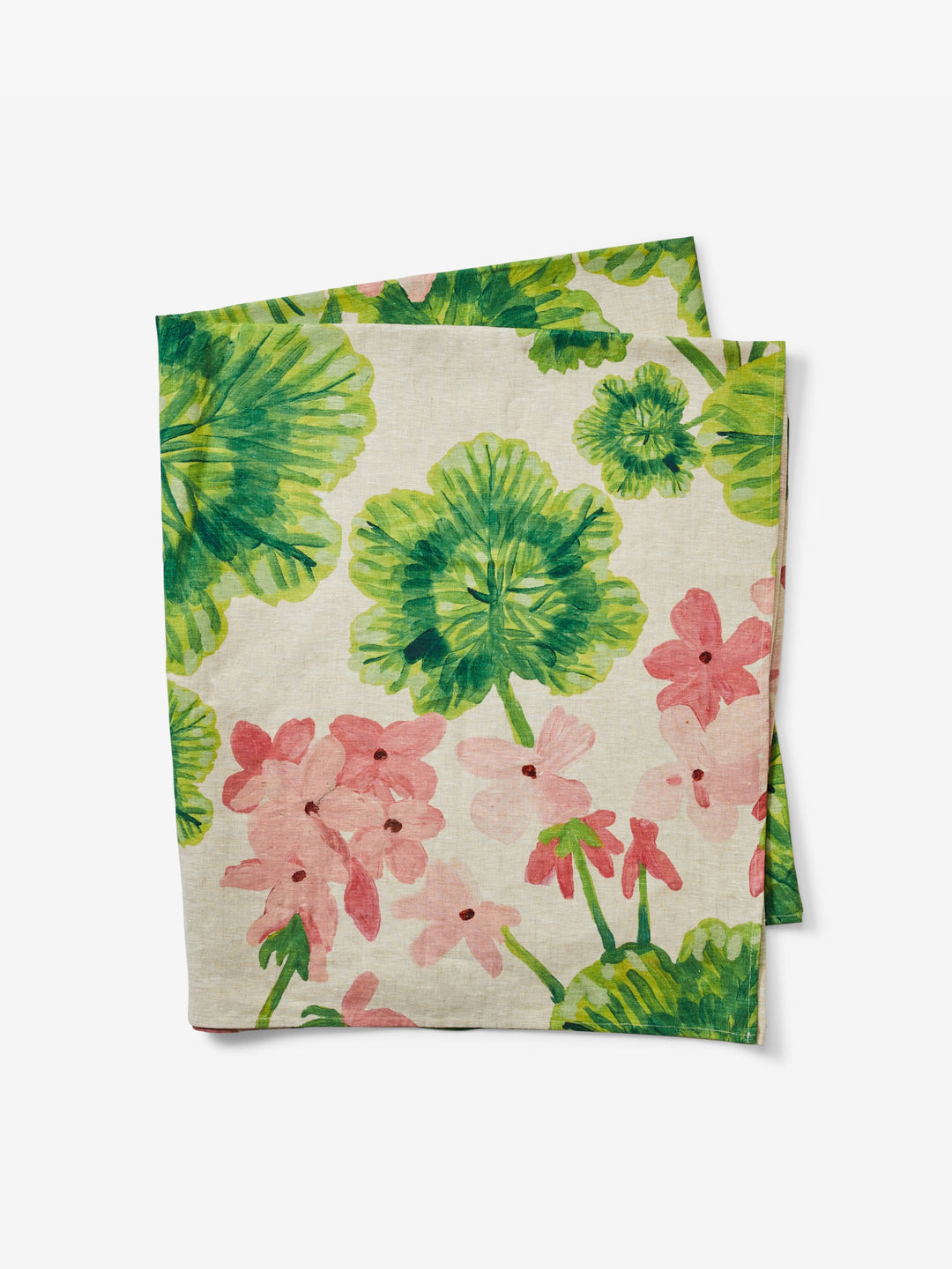 Geranium Multi Linen Tablecloth