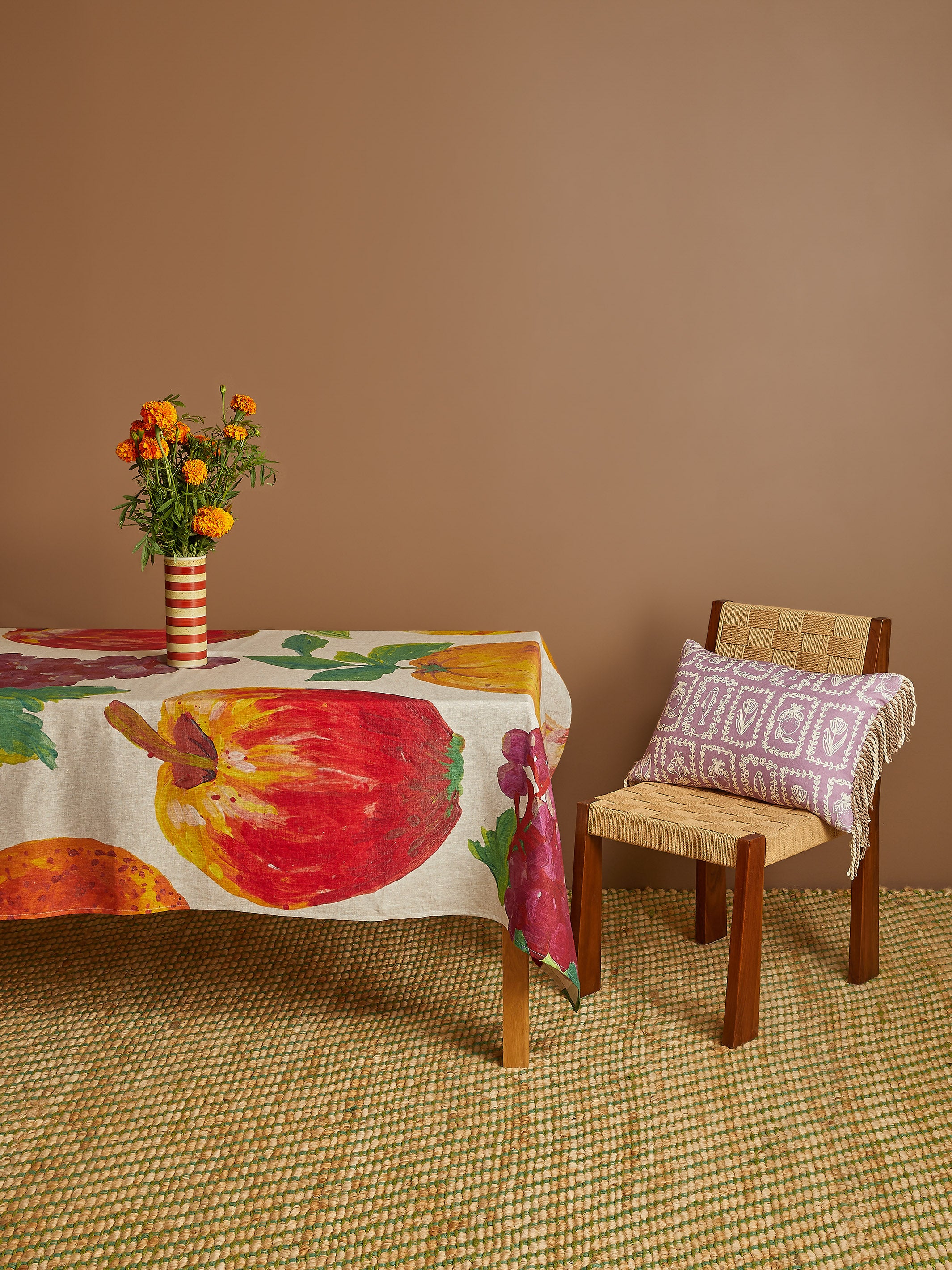Fruit Multi Linen Tablecloth - Almost Perfect