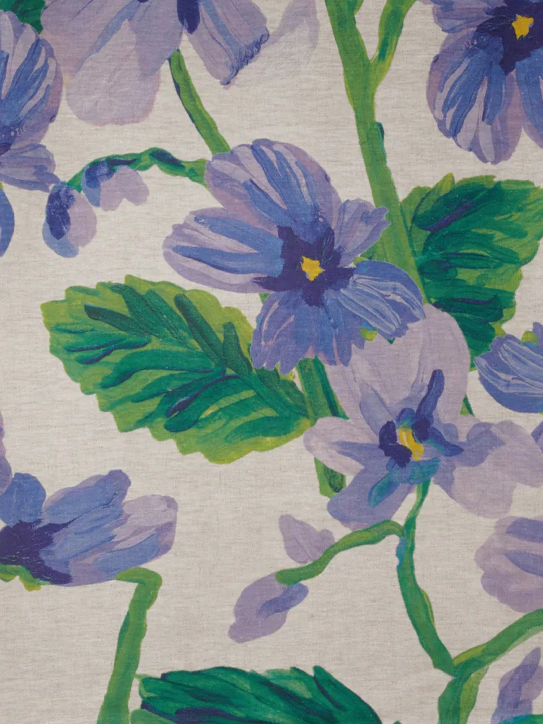 Lilas Blue Linen Tablecloth - Almost Perfect