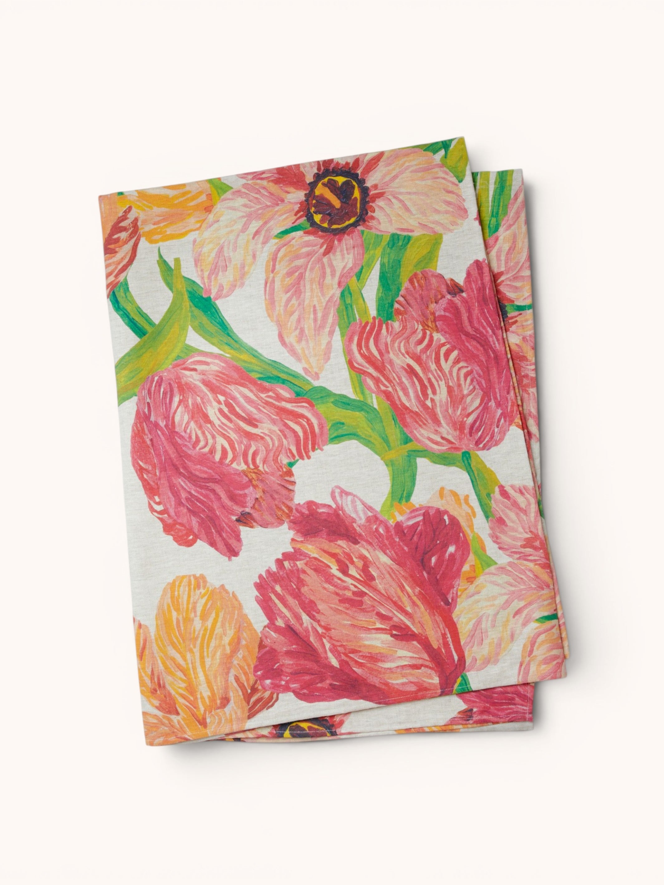 Tulip Multi Linen Tablecloth