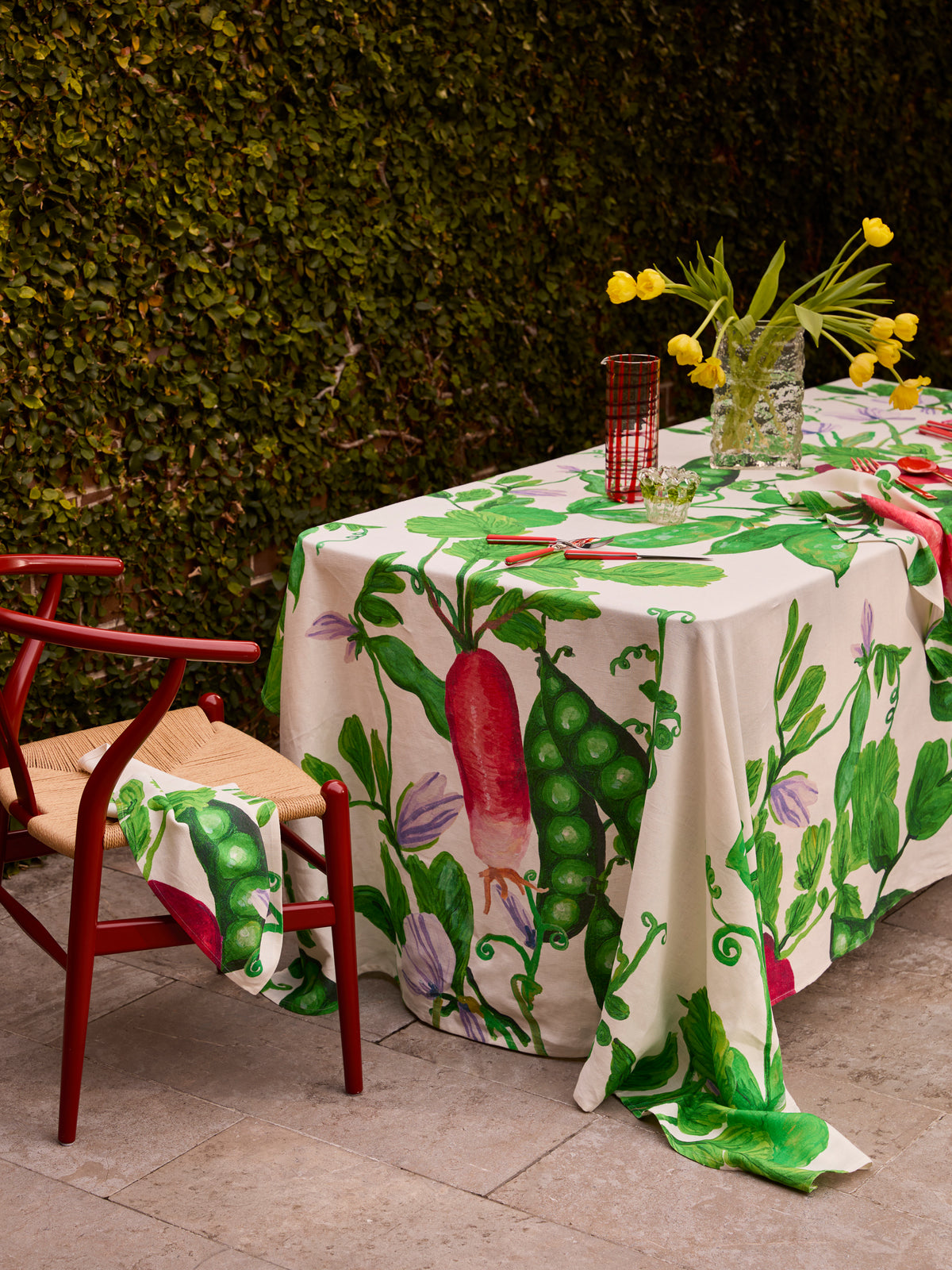 Radish Multi Linen Tablecloth