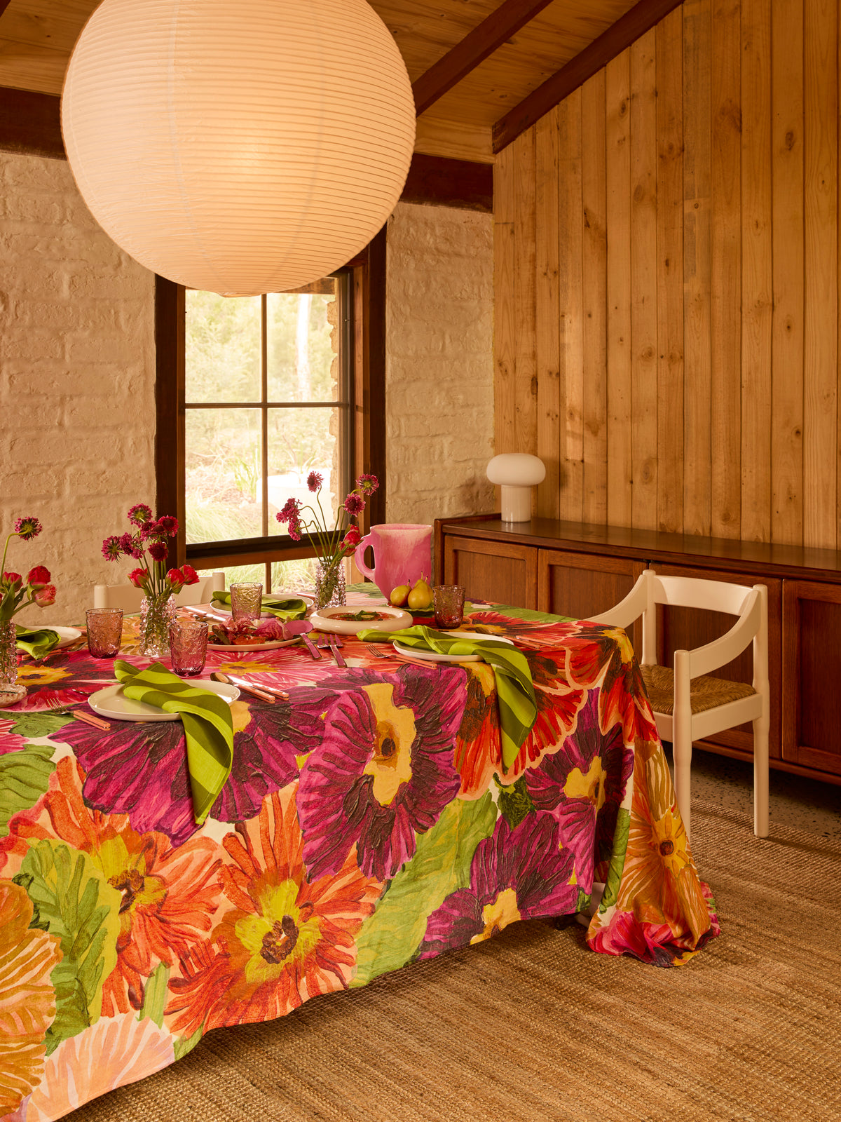 Jardin Multi Linen Tablecloth