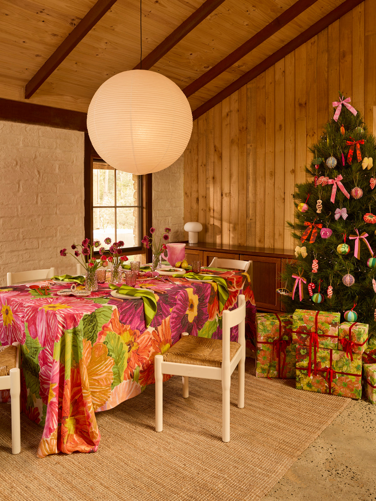 Primrose Sunset Christmas Wrapping Paper