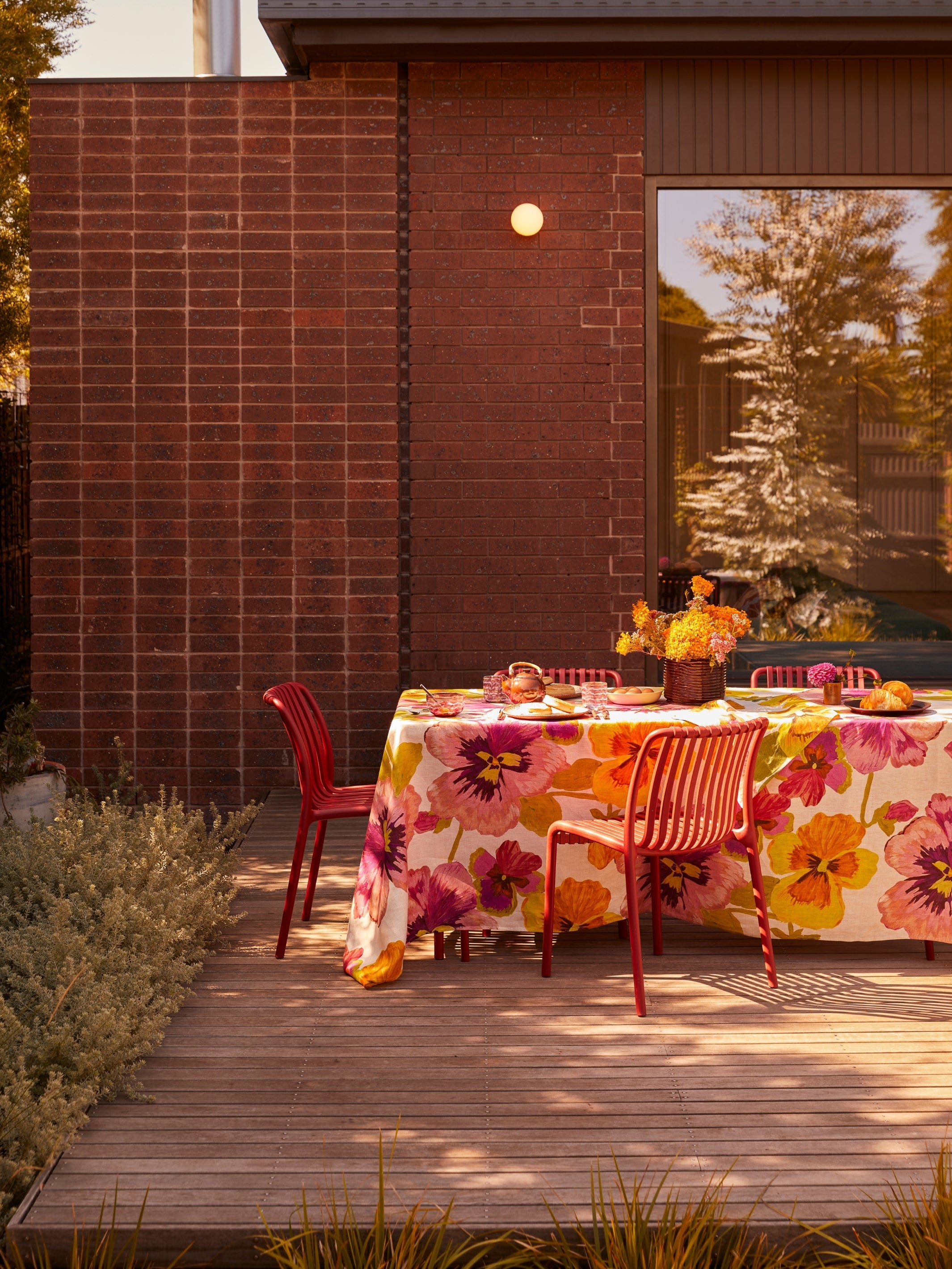 Pansies Multi Tablecloth - Almost Perfect