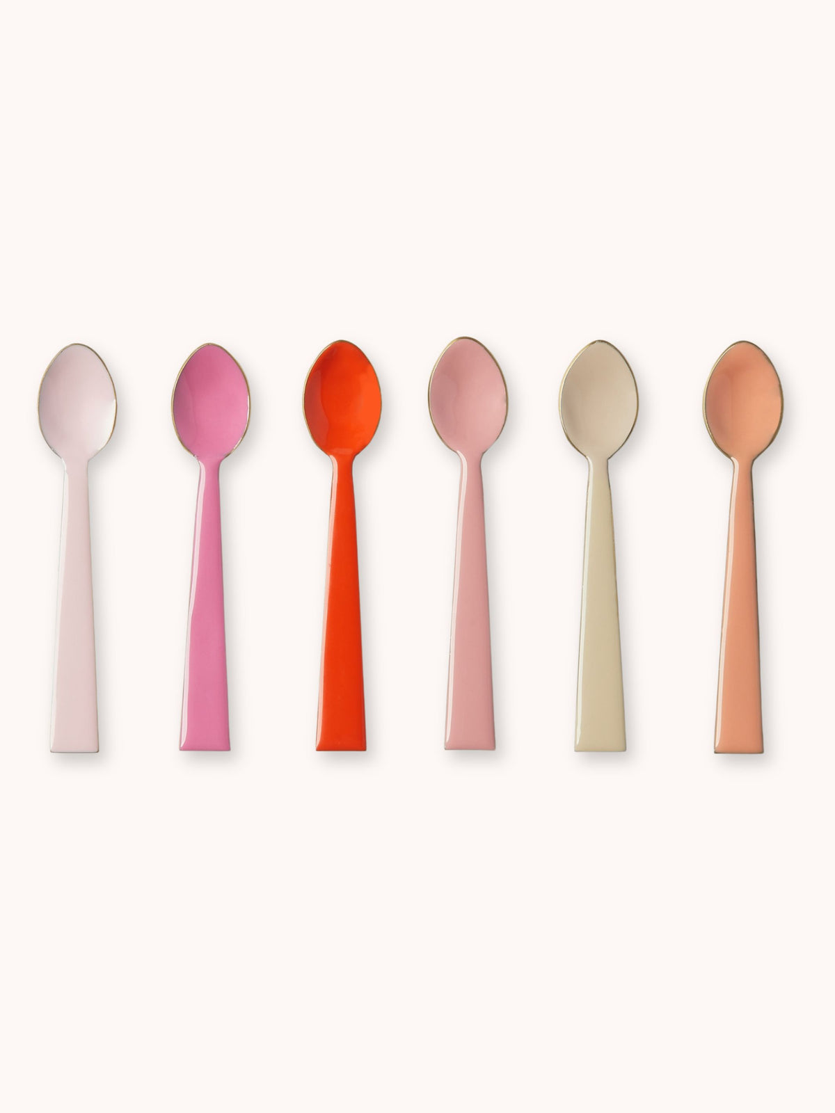 Rose Enamel Teaspoon Set