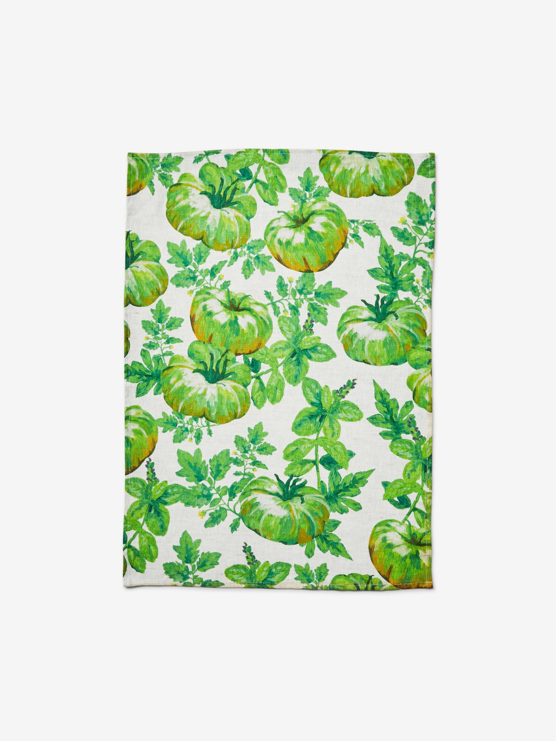 Heirloom Green Linen Tea Towel