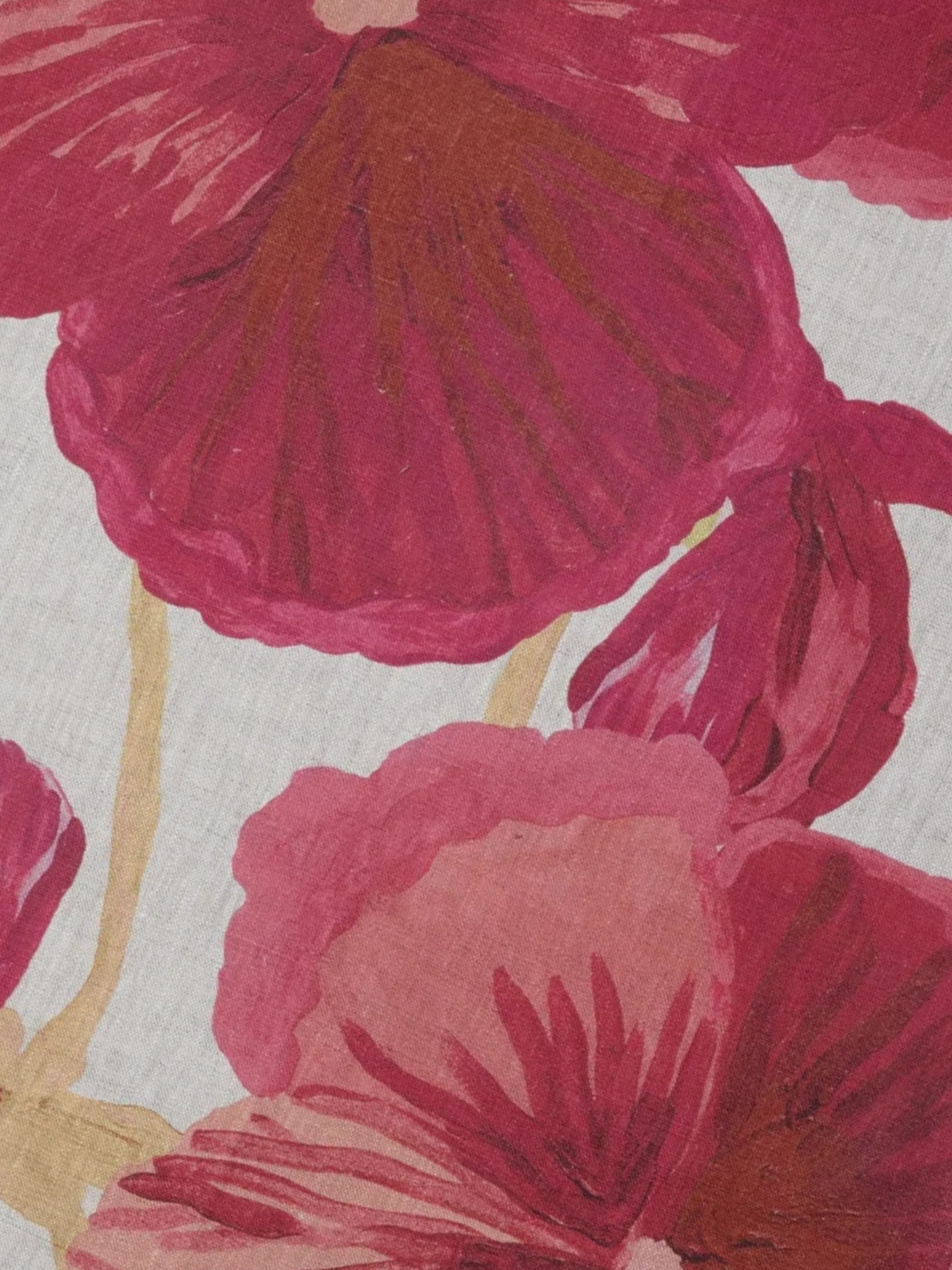 Wild Pansy Pink Tea Towel