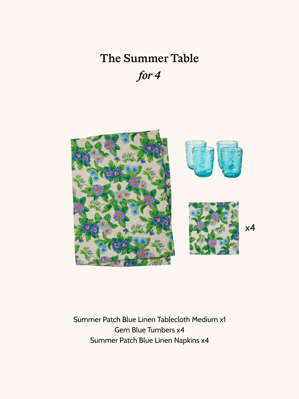 The Summer Table - For 4