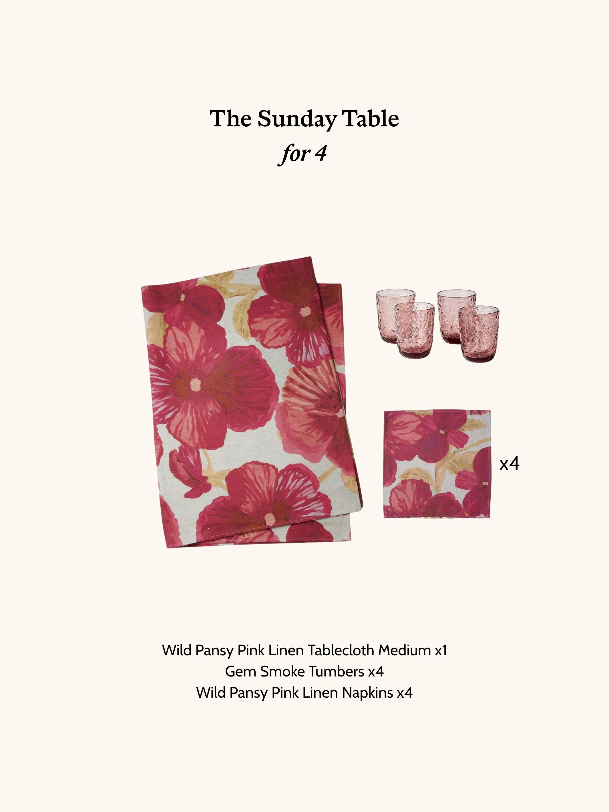 The Sunday Table - For 4