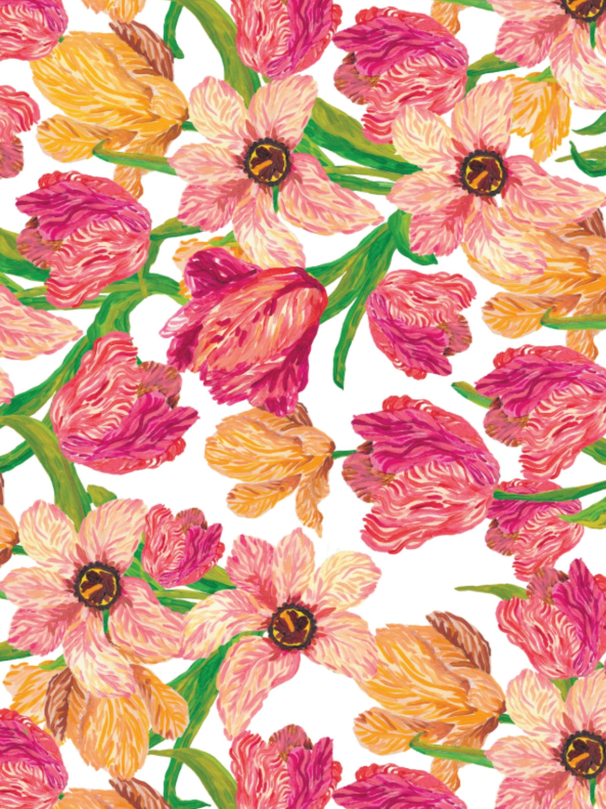 Tulip Multi Christmas Wrapping Paper