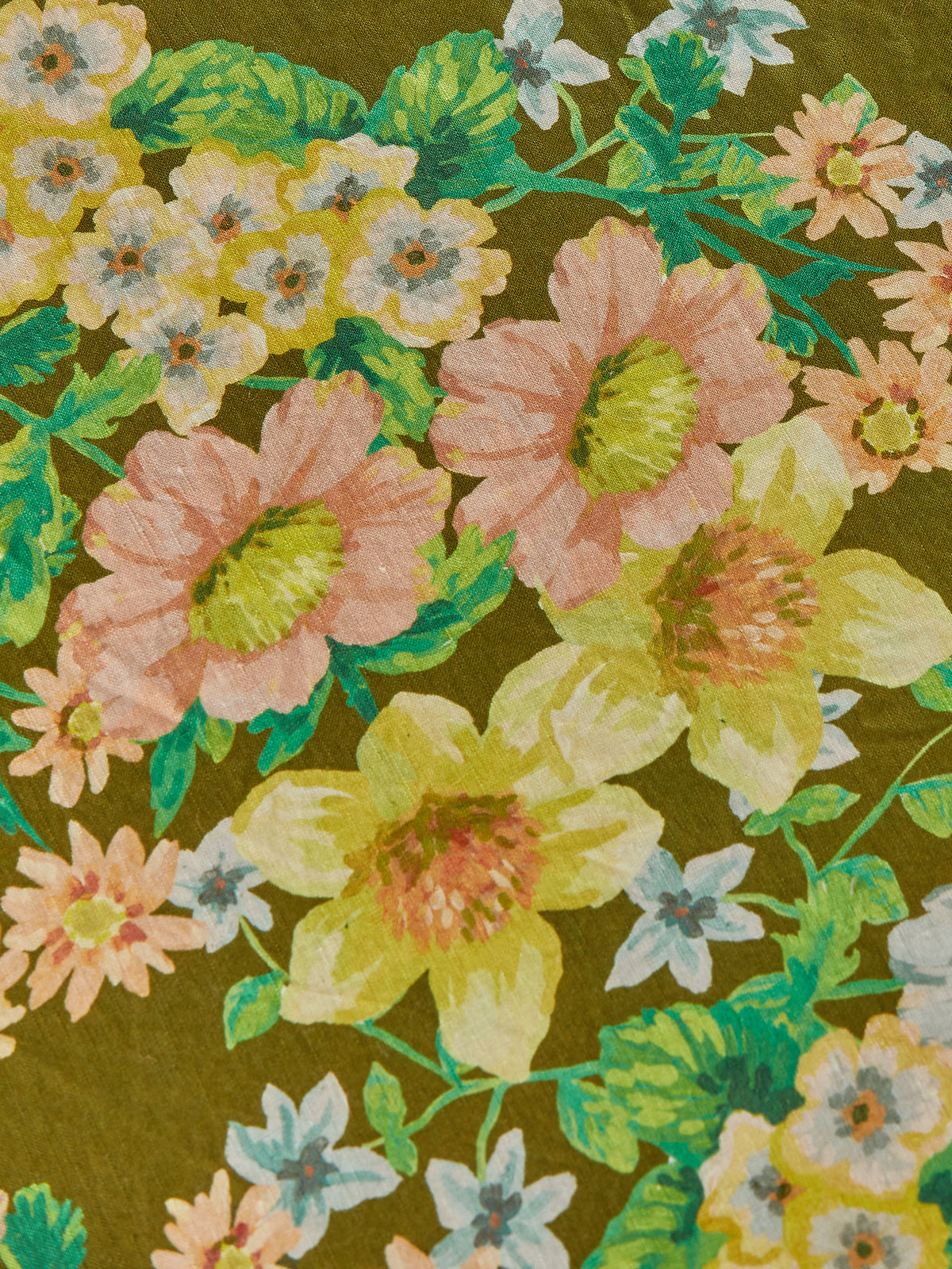 Buttercup Olive Linen Standard Pillowcases