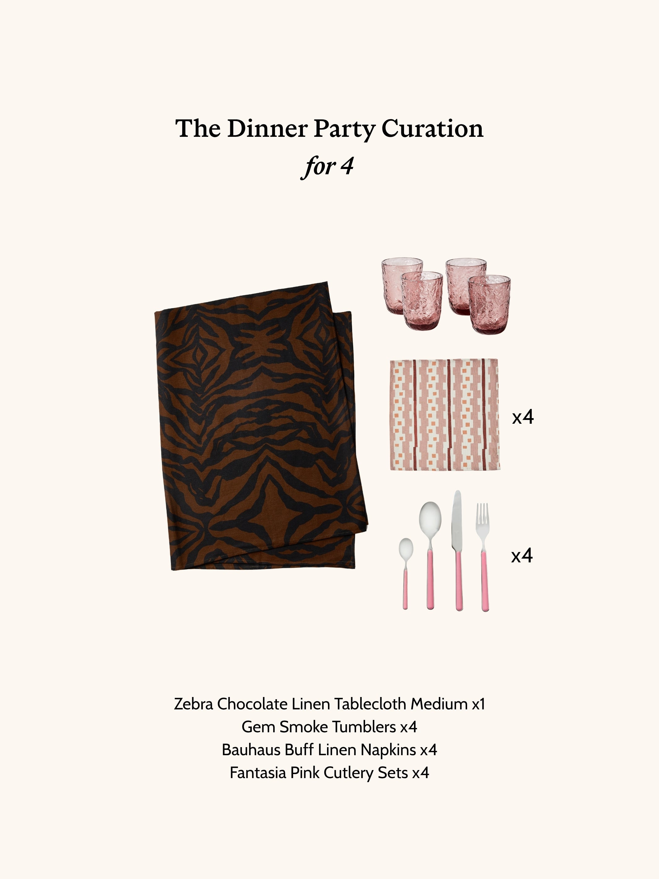 The Dinner Party Curation - For 4