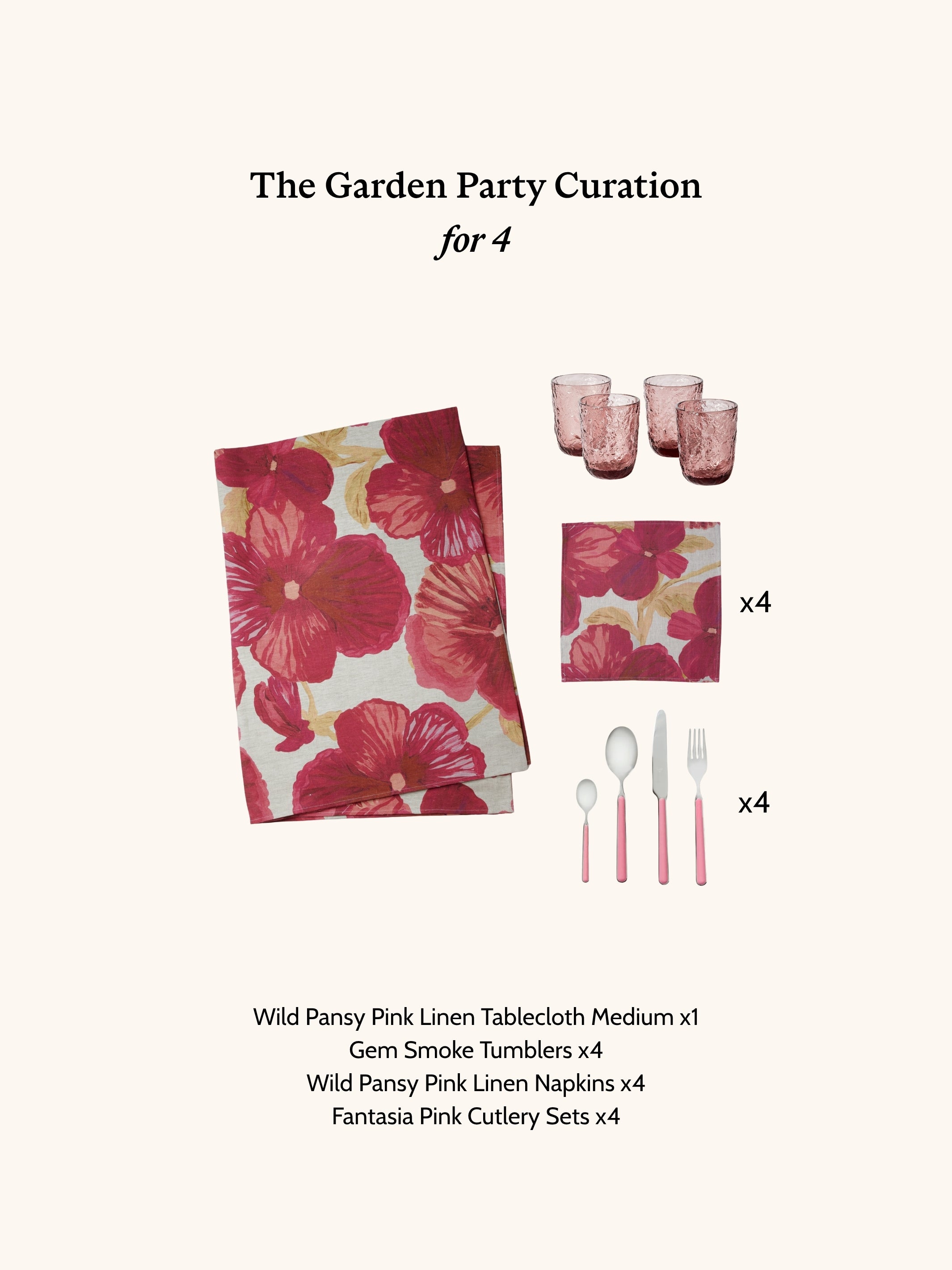 The Garden Party Curation - For 4