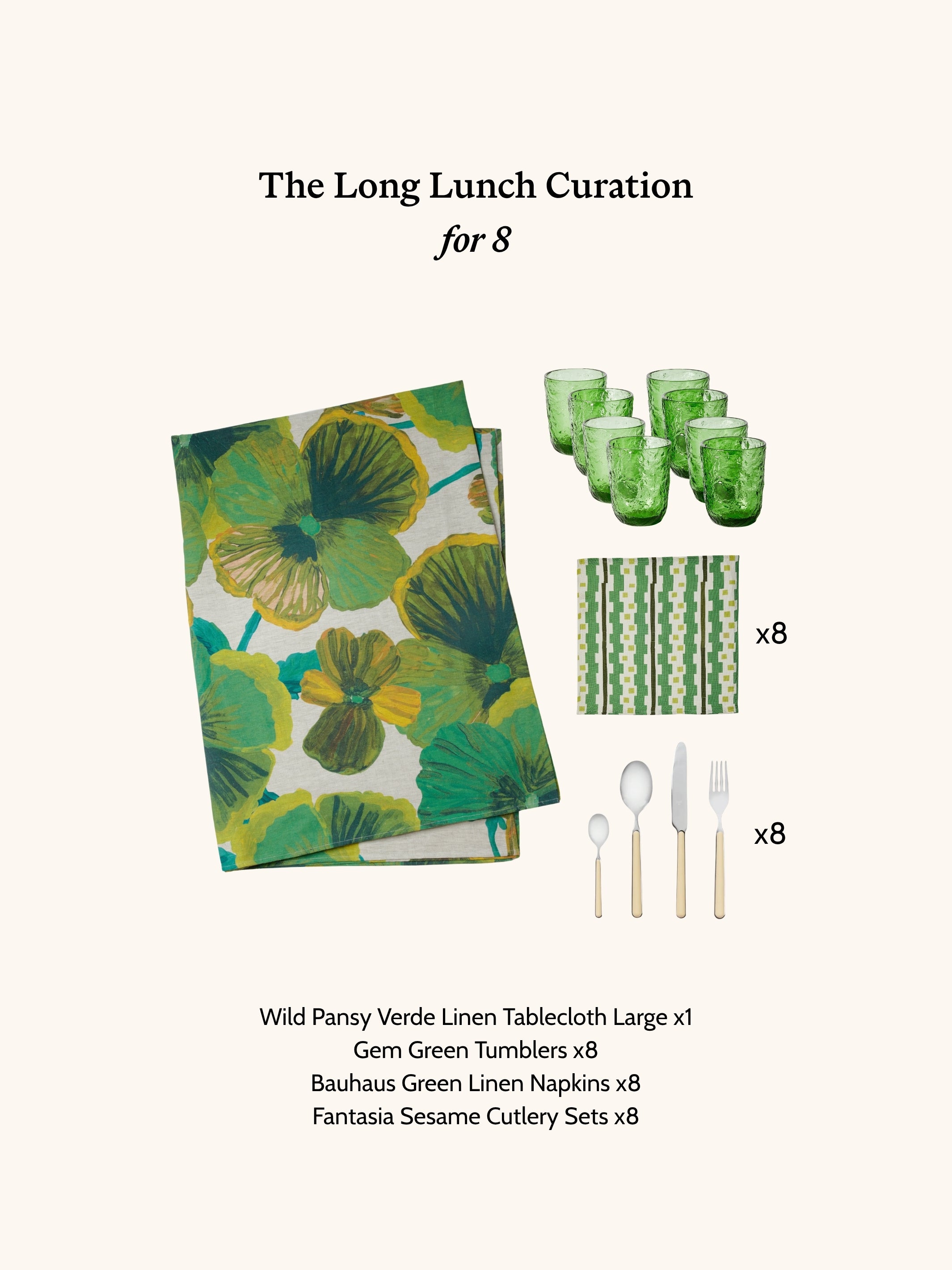 The Long Lunch Curation - For 8