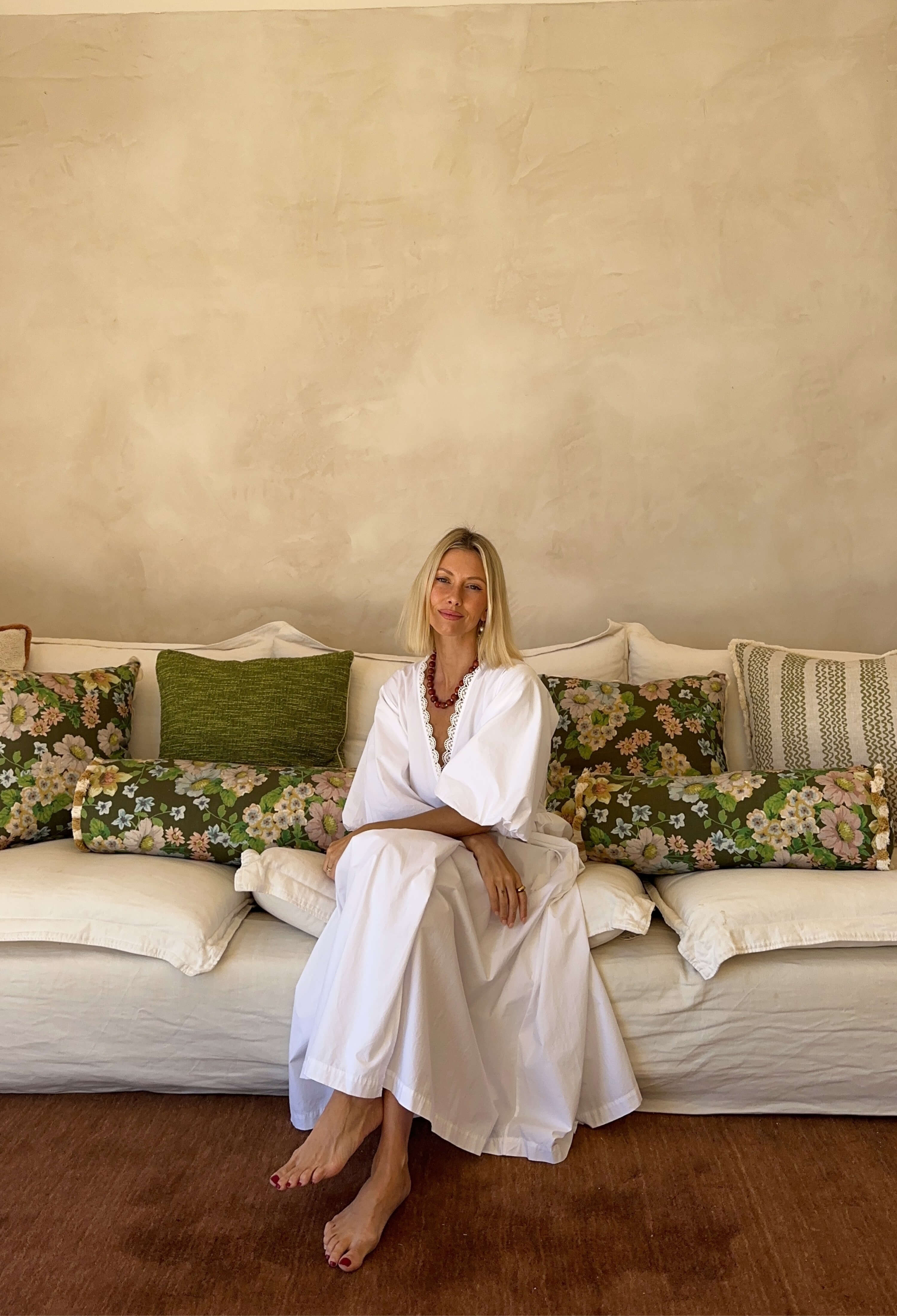 Lisa Green on couch 