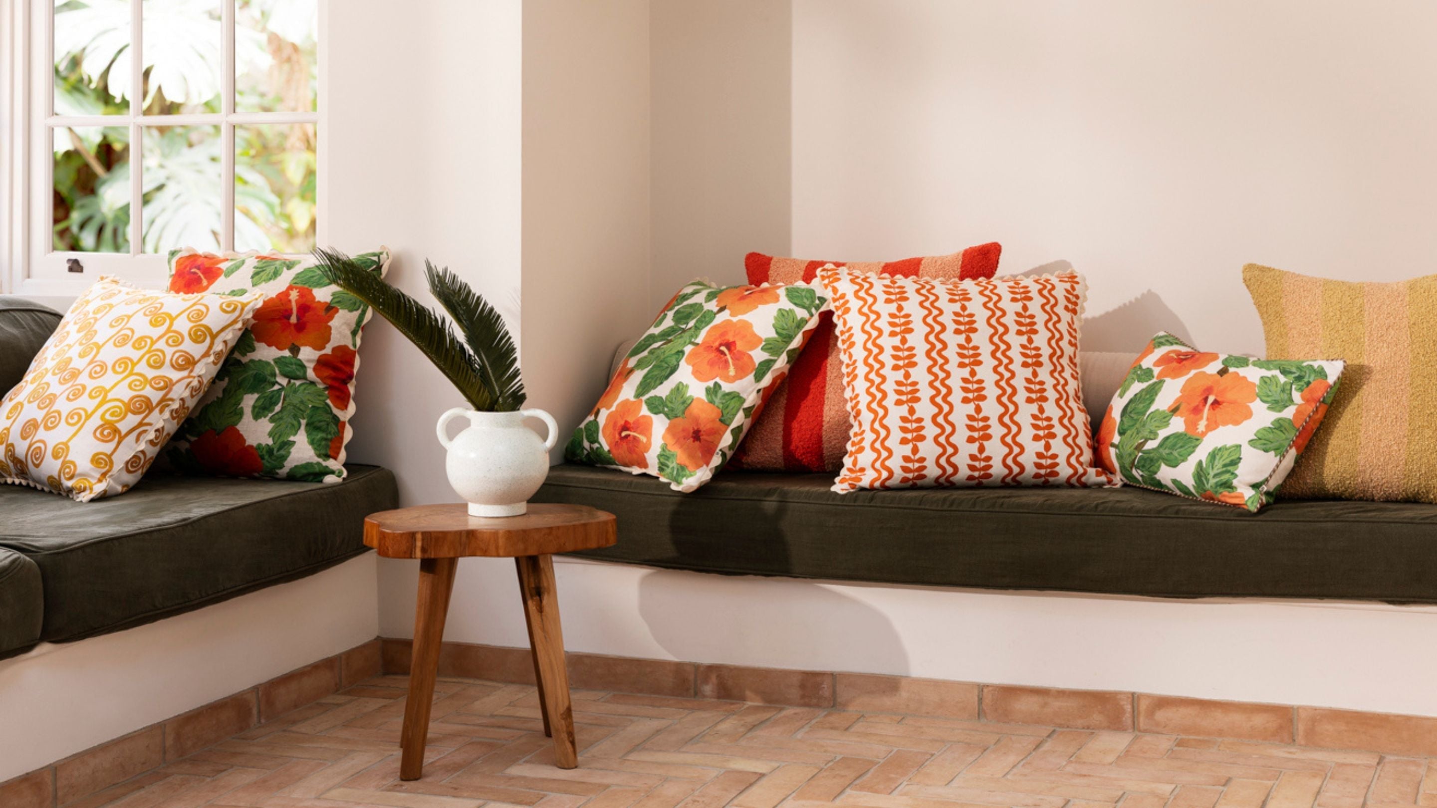 Boxing Day Sale | Red Floral Cushions, Red Striped Cushions, Coastal Pattern Cushions