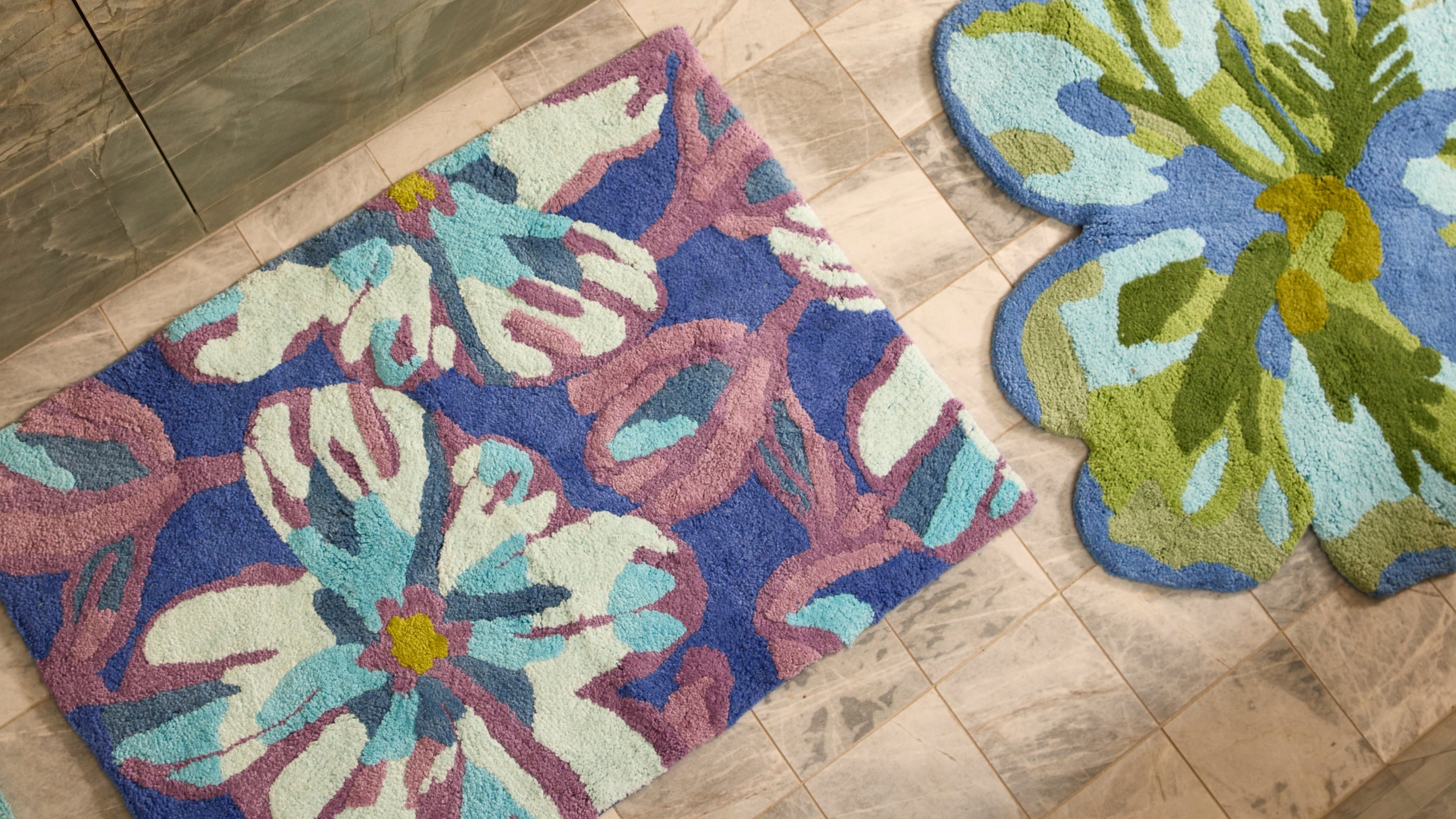 Flower Shaped Bath Mats | Tufted Cotton | Bonnie and Neil
