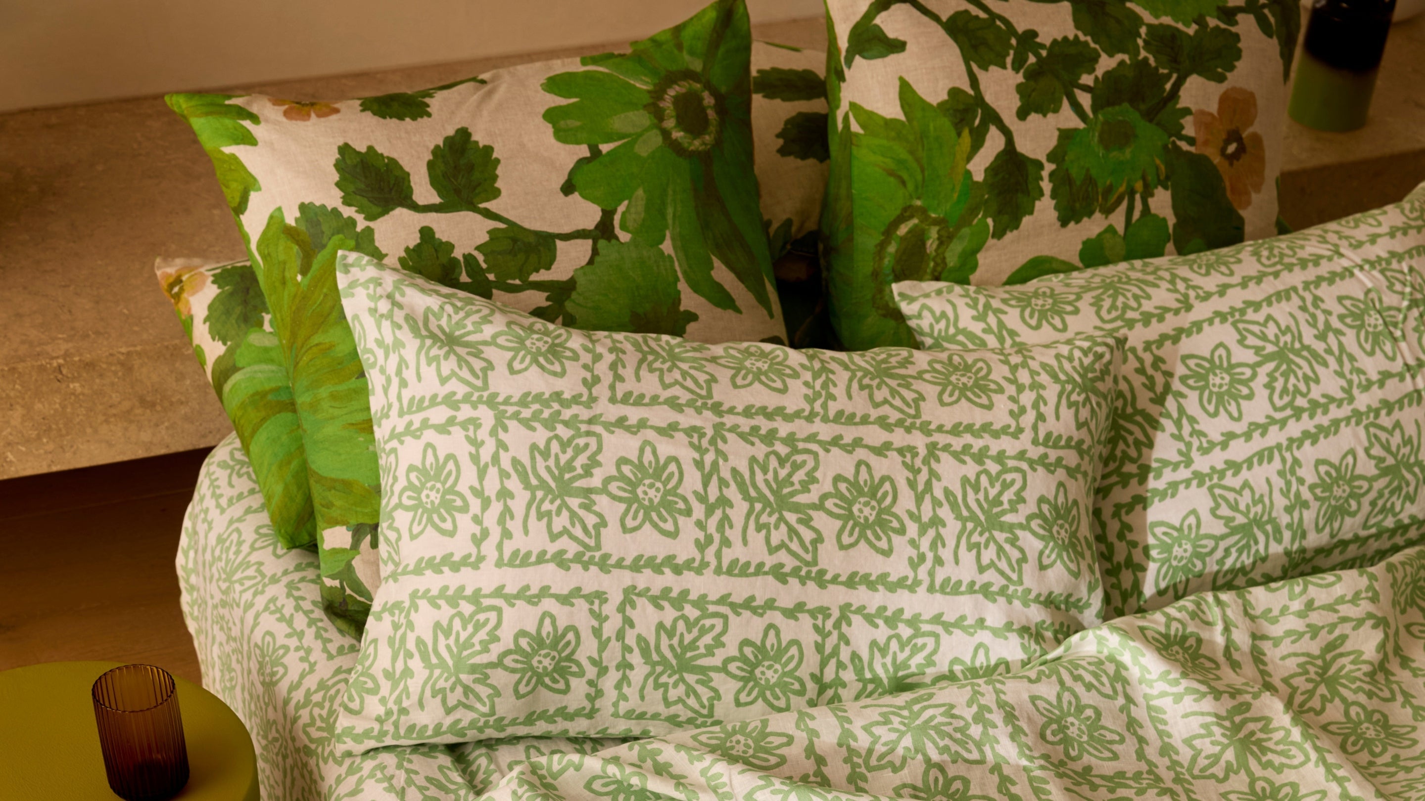 Printed Linen Pillowcases | Standard & European Size | Bonnie and Neil