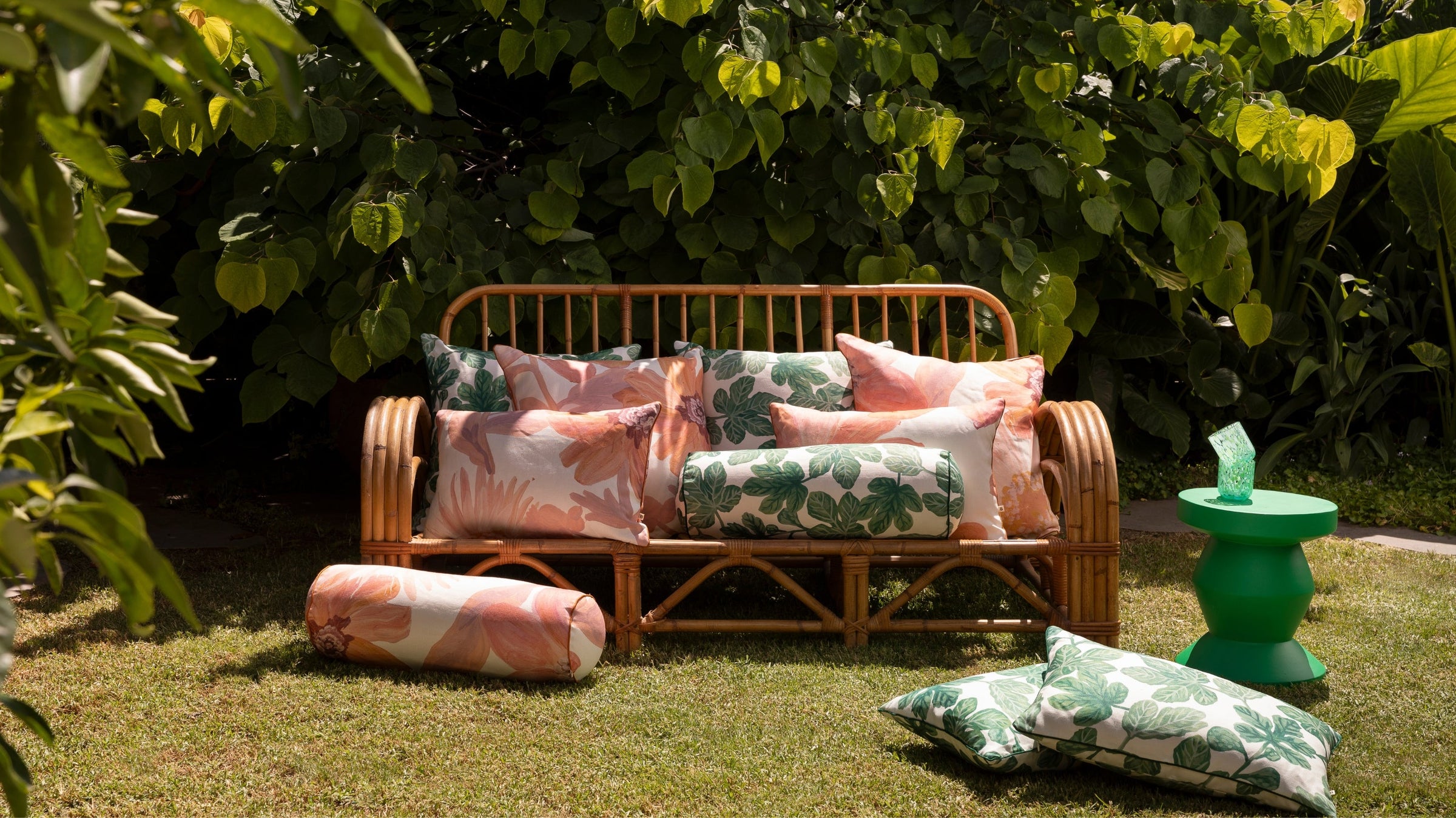 Outdoor Cushions | Printed Linen Cushions, Bolsters & Seat Pads | Bonnie and Neil