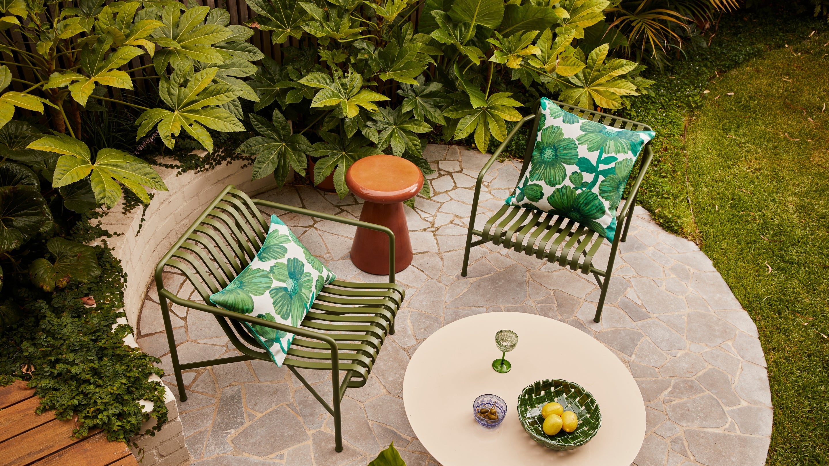 Outdoor Cushions | Printed Linen Cushions, Bolsters & Seat Pads | Bonnie and Neil