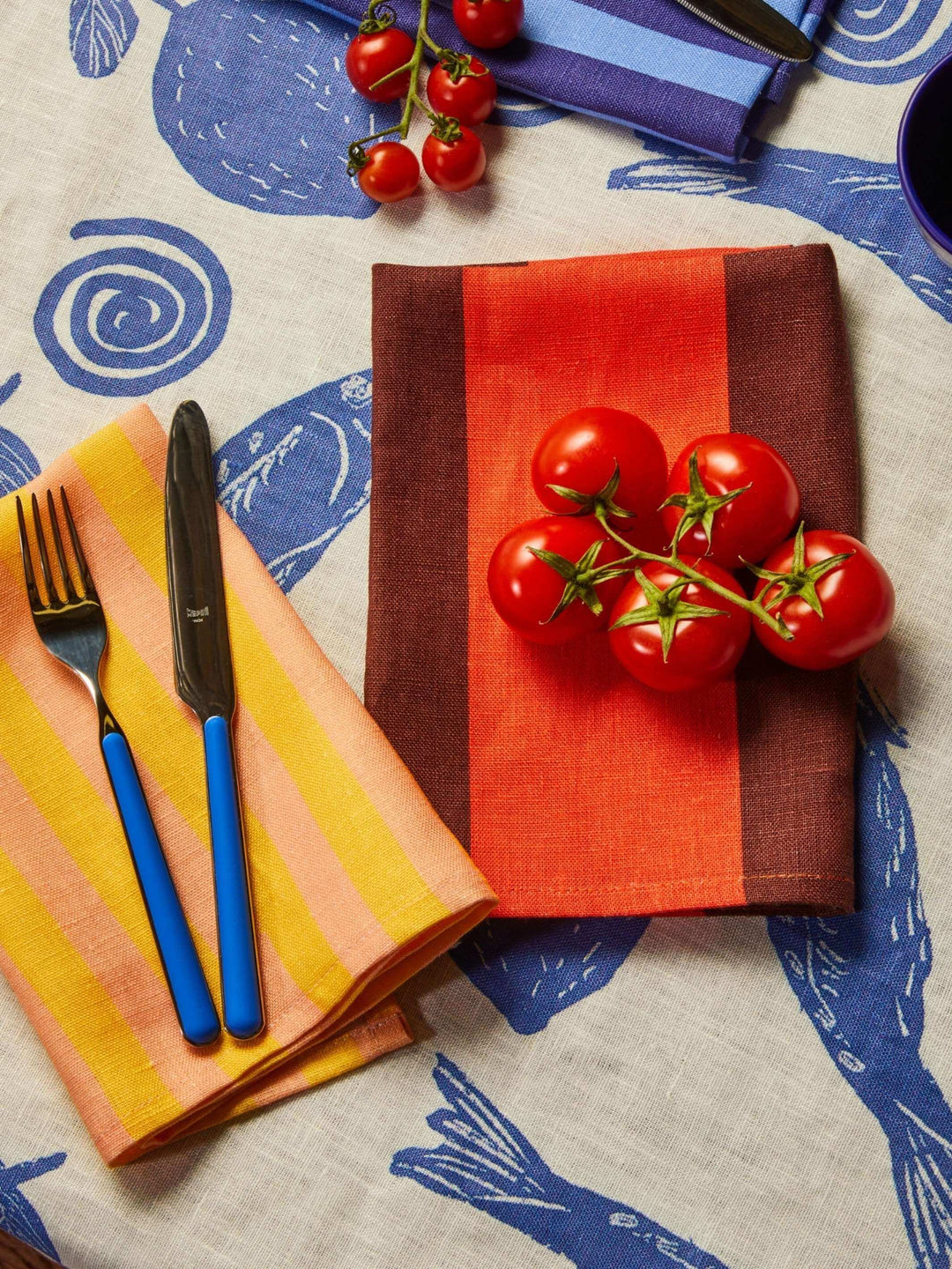 Fantasia Cutlery Set: Electric Blue