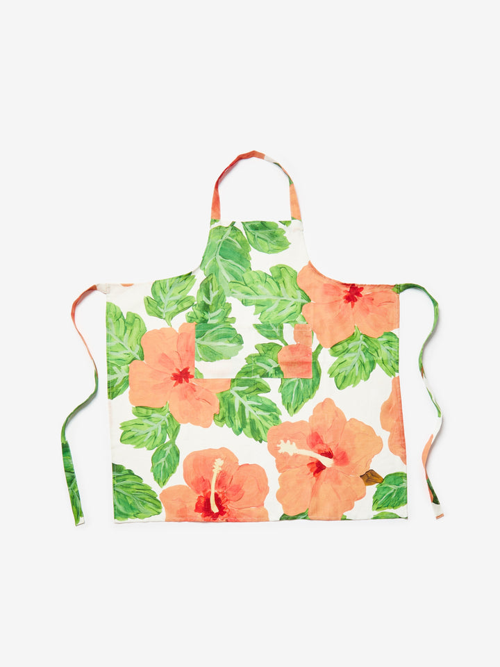 Hibiscus Coral Apron - Almost Perfect