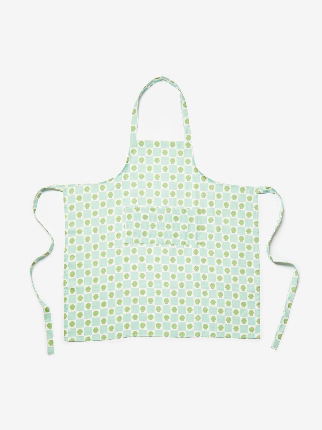 Shell Check Mint Apron | Bonnie and Neil