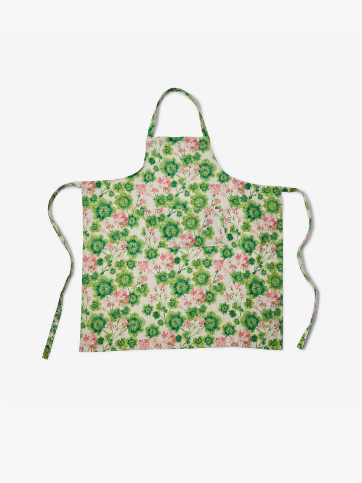 Geranium Multi Linen Apron