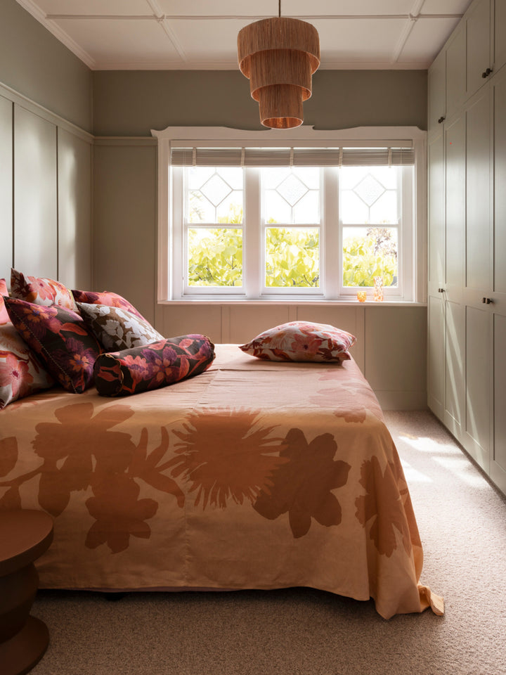 Flora Buff Bed Cover - Almost Perfect